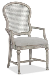 HookerBoheme Gaston Metal Back Arm Chair