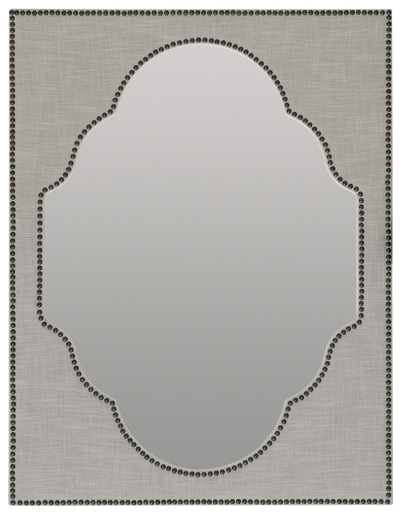HookerBoheme Nourmand Linen Wrapped Mirror