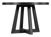 HookerChapman Shou Sugi Ban Petite Round Dining Table