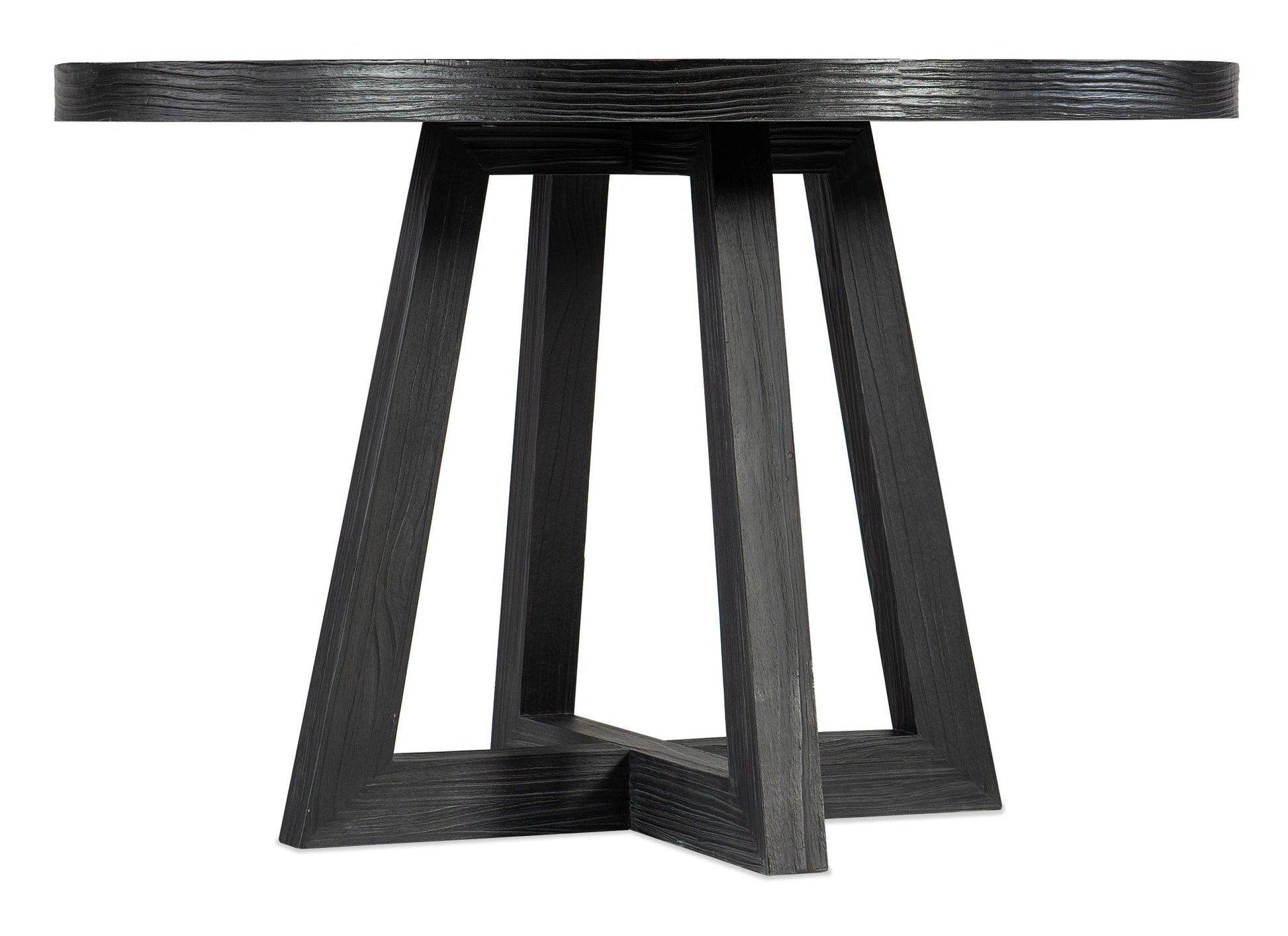 HookerChapman Shou Sugi Ban Petite Round Dining Table