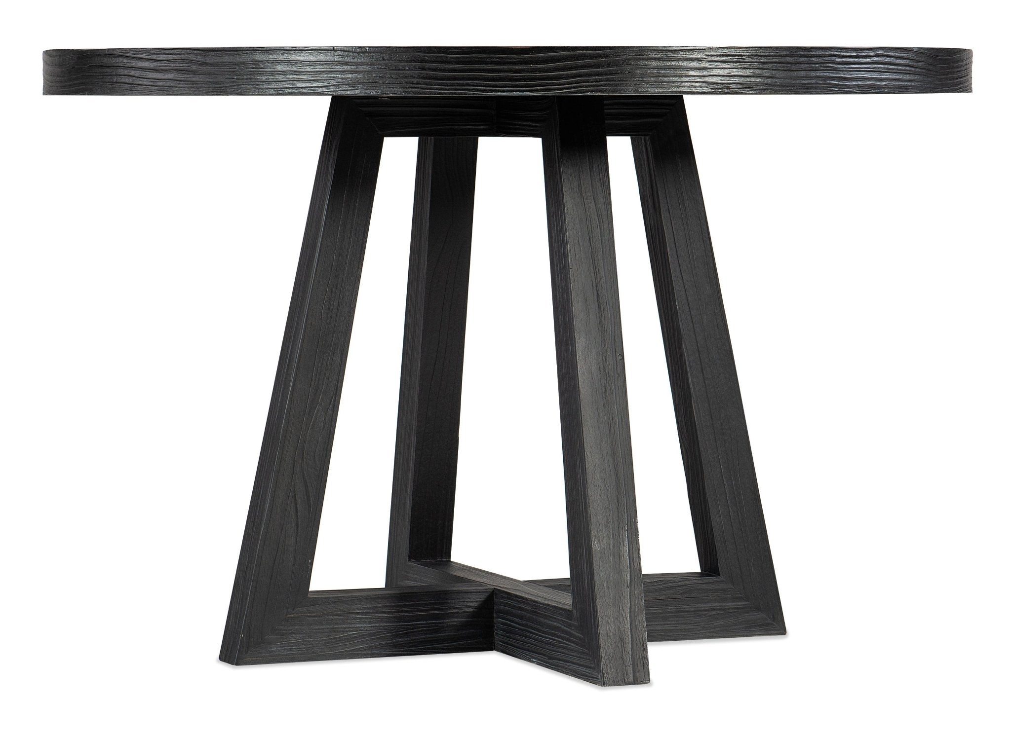 HookerChapman Shou Sugi Ban Petite Round Dining Table