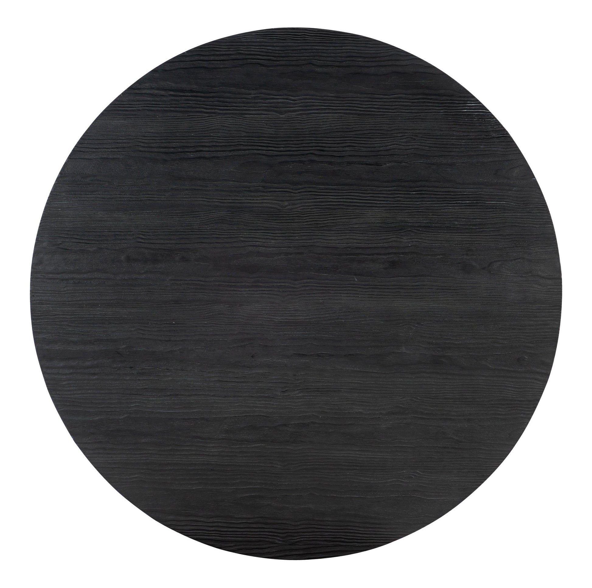 HookerChapman Shou Sugi Ban Round Cocktail Table