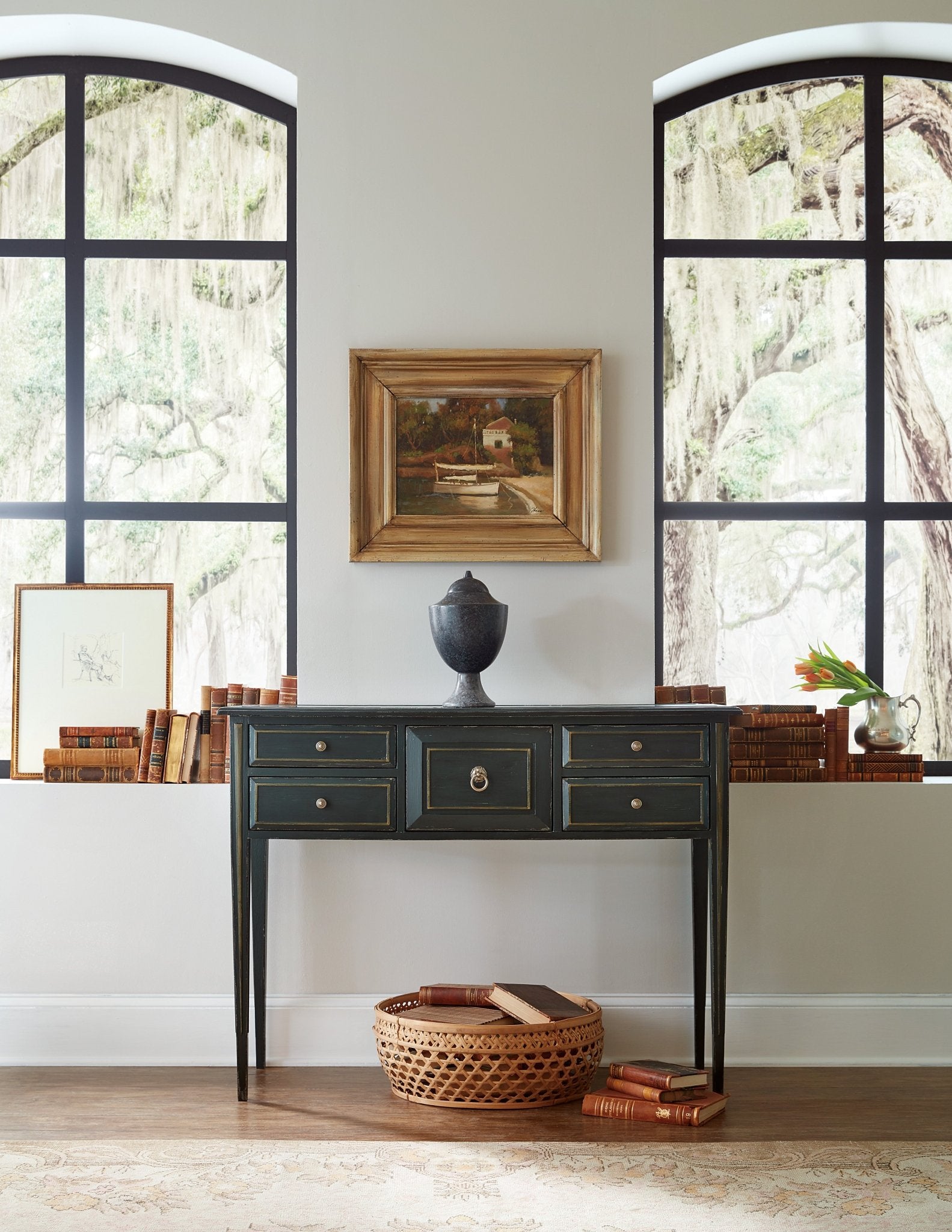 HookerCharleston Five - Drawer Console Table