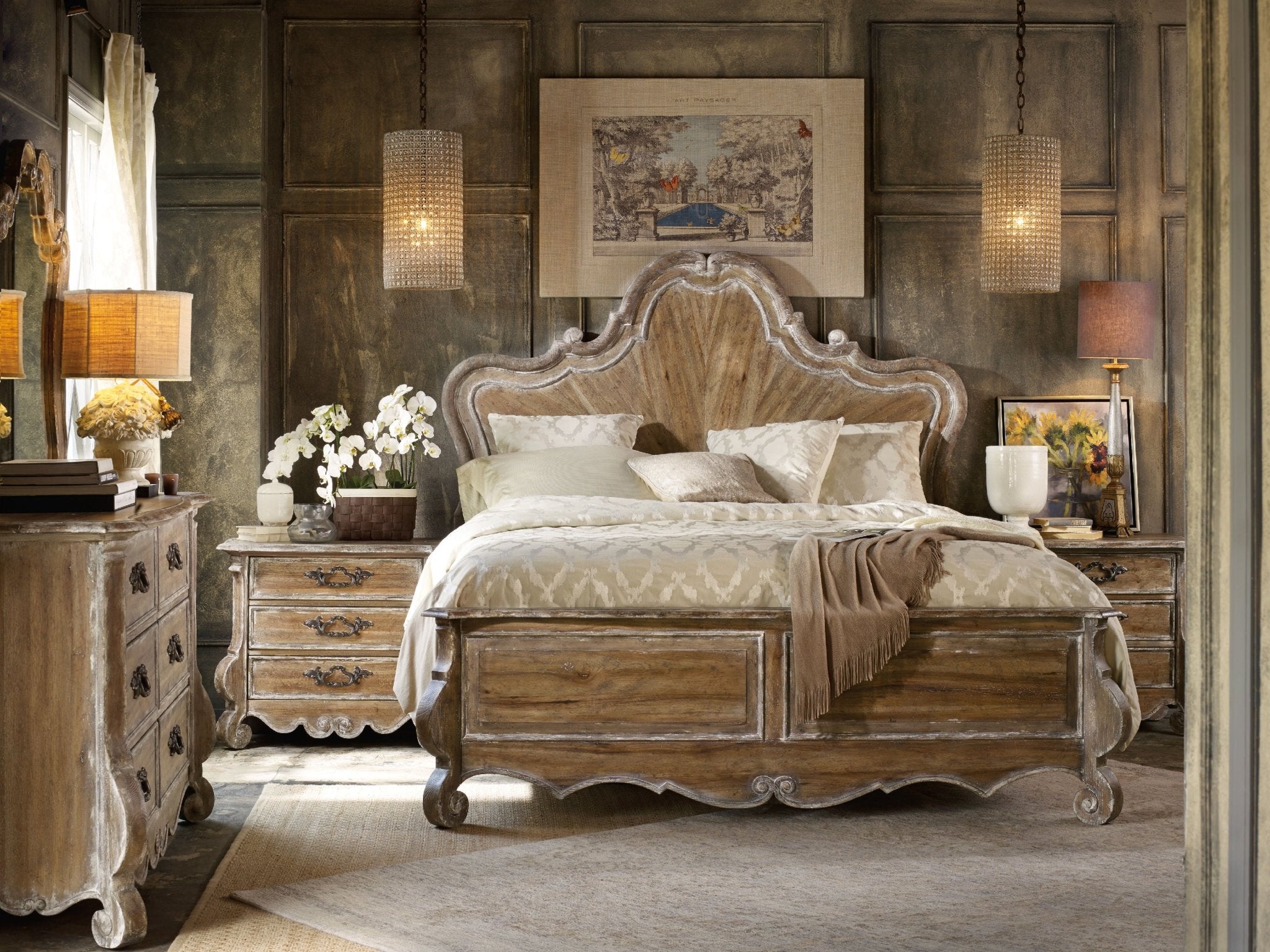 HookerChatelet California King Wood Panel Bed