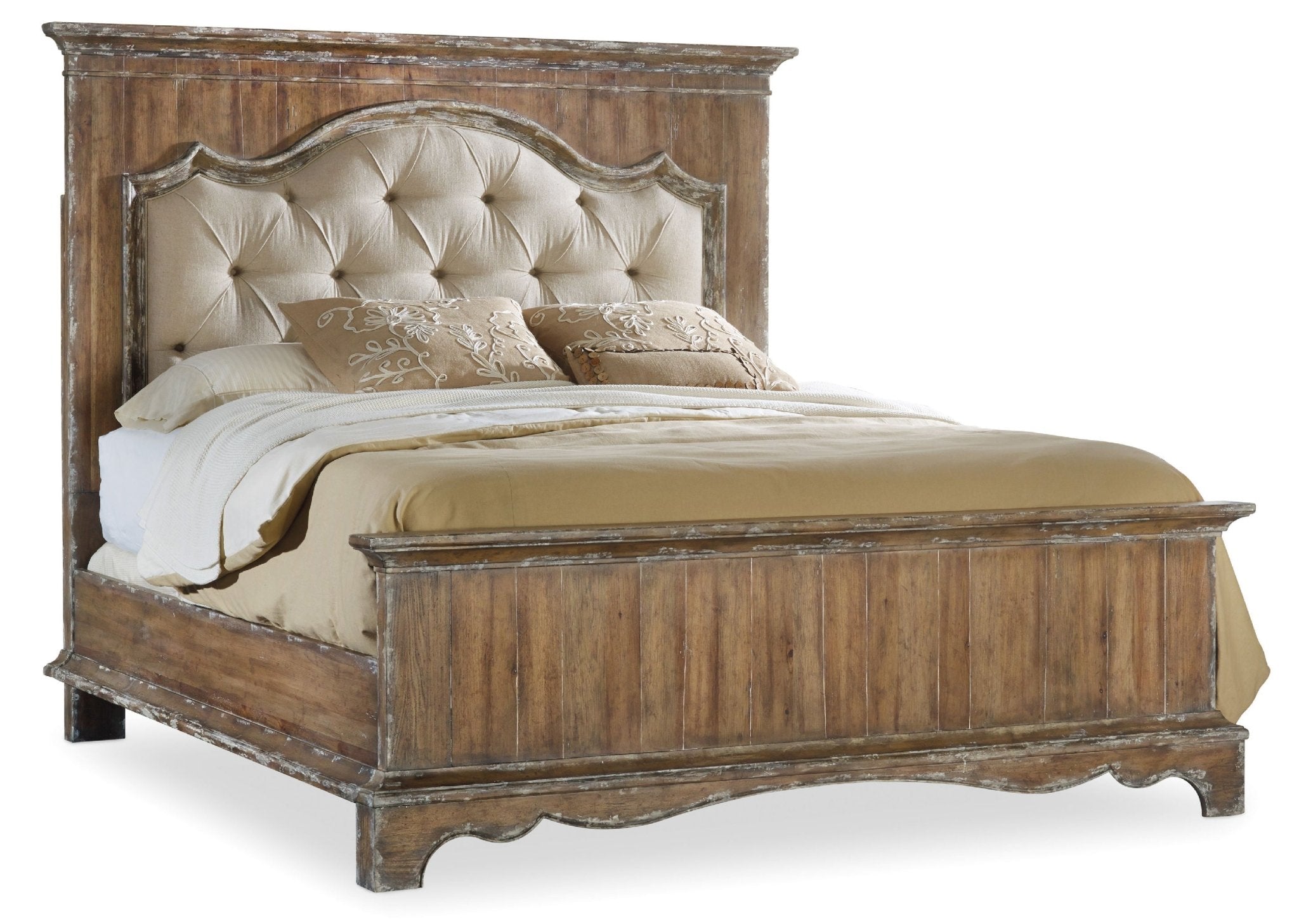 HookerChatelet King Upholstered Mantle Panel Bed