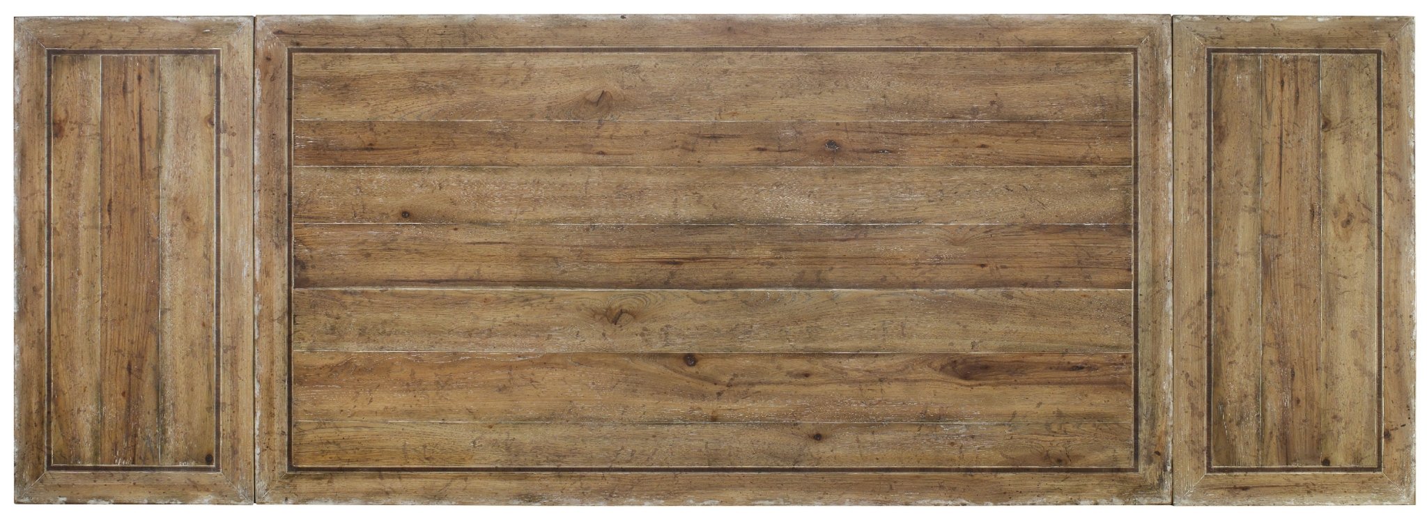 HookerChatelet Refectory Rectangle Trestle Dining Table with Two 22'' Leaves