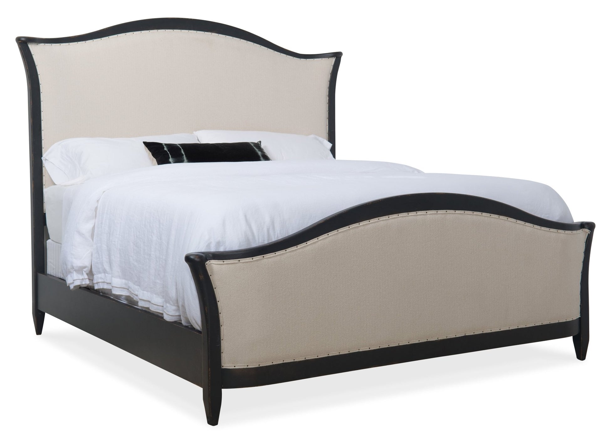 HookerCiao Bella Cal King Upholstered Bed - Black