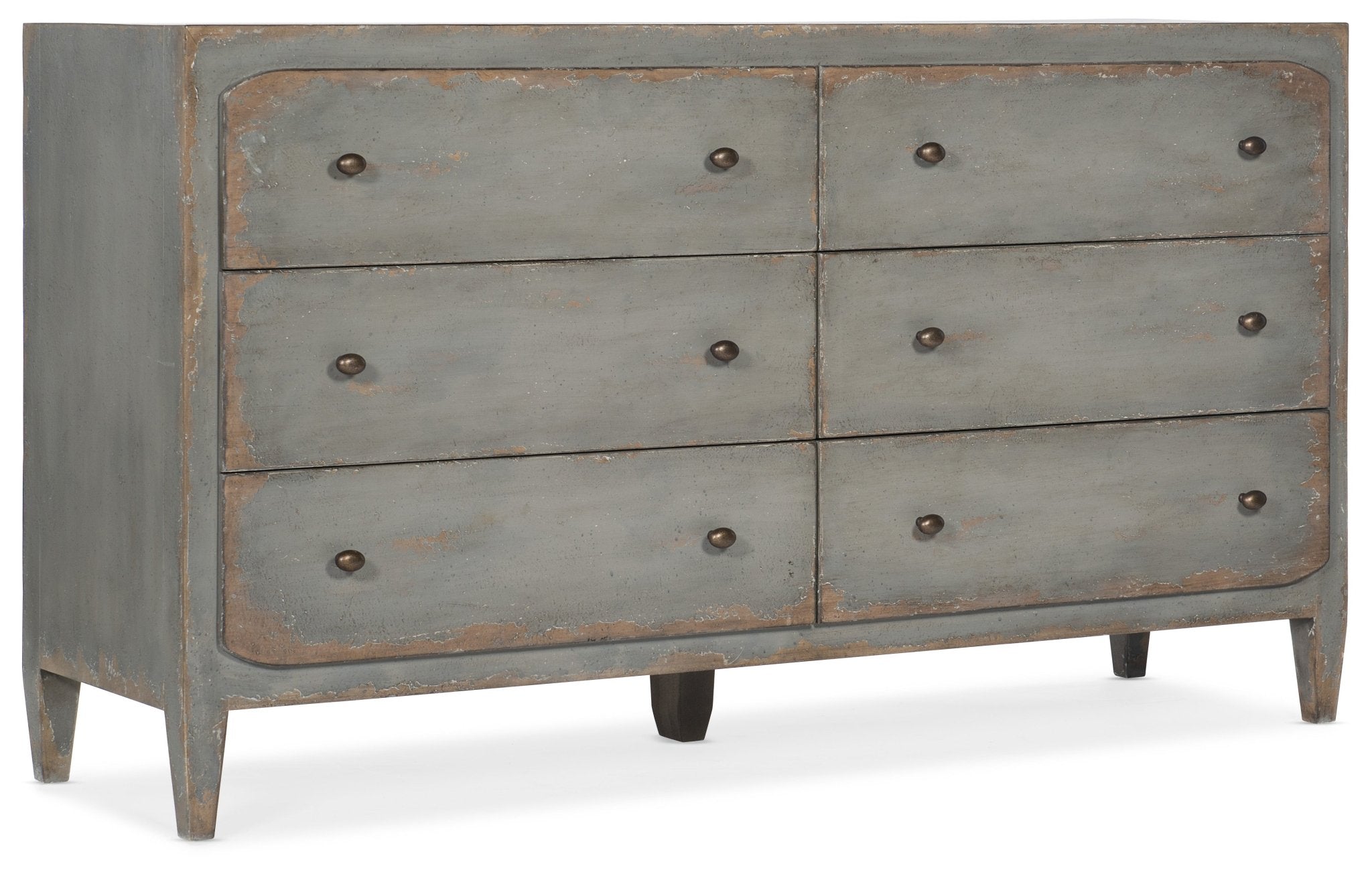 HookerCiao Bella Six - Drawer Dresser - Speckled Gray