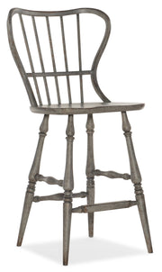HookerCiao Bella Spindle Back Bar Stool - Speckled Gray