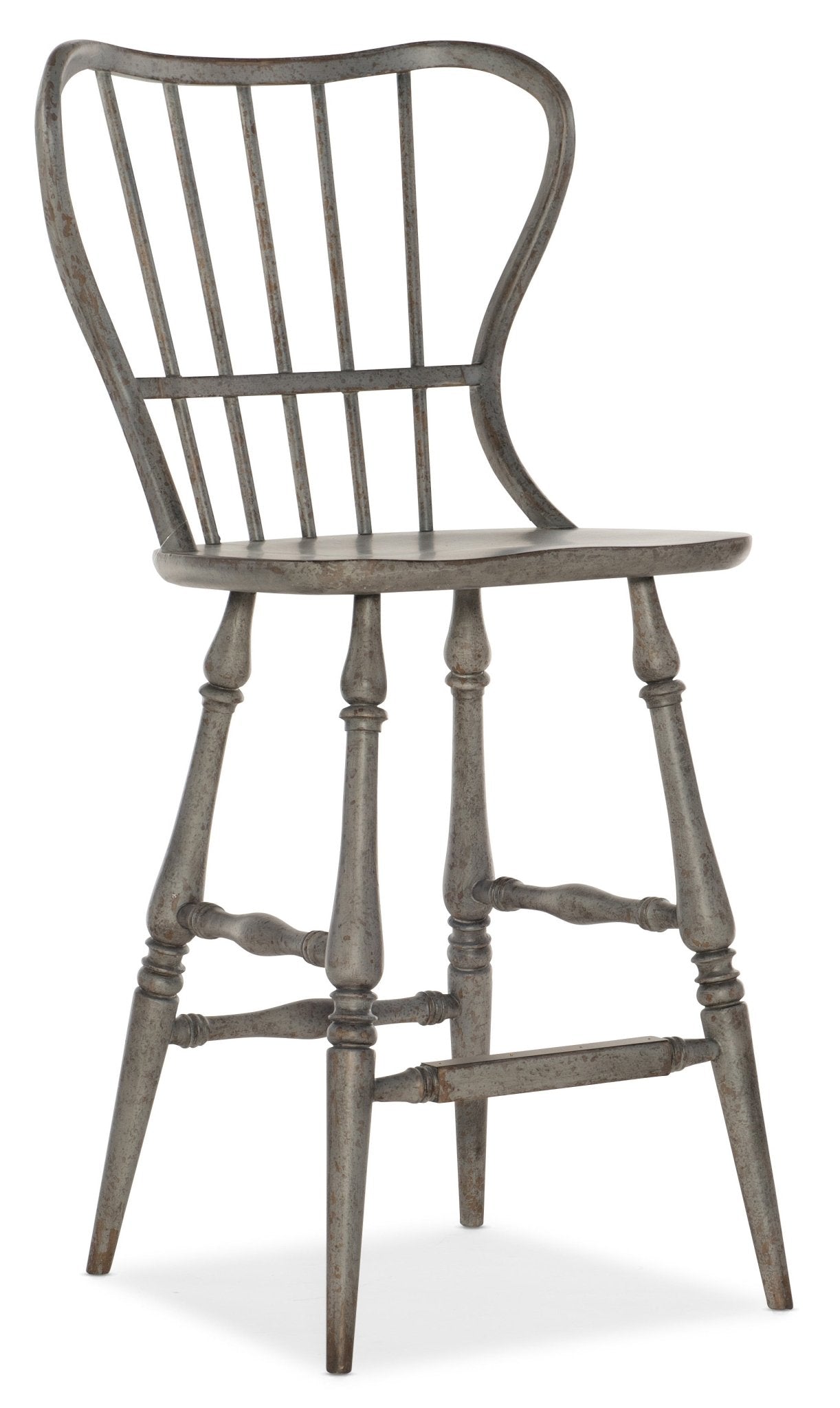 HookerCiao Bella Spindle Back Bar Stool - Speckled Gray