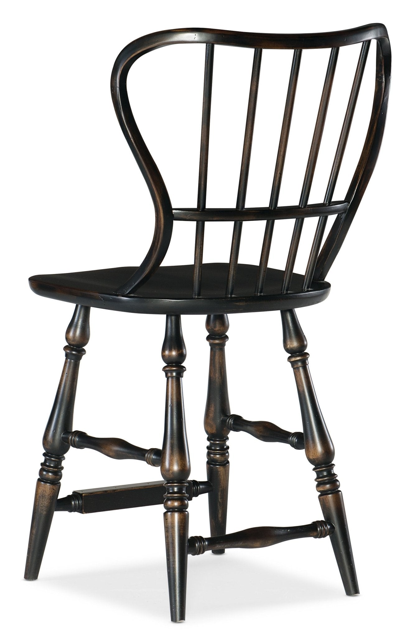 HookerCiao Bella Spindle Back Counter Stool - Black