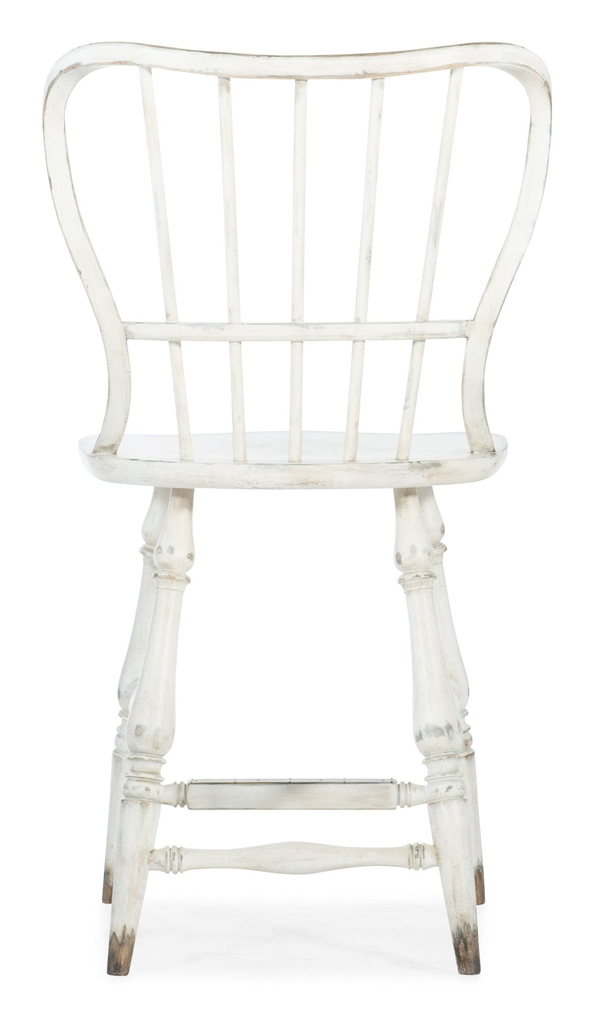 HookerCiao Bella Spindle Back Counter Stool - White