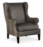 HookerClub Chair with Faux Croc