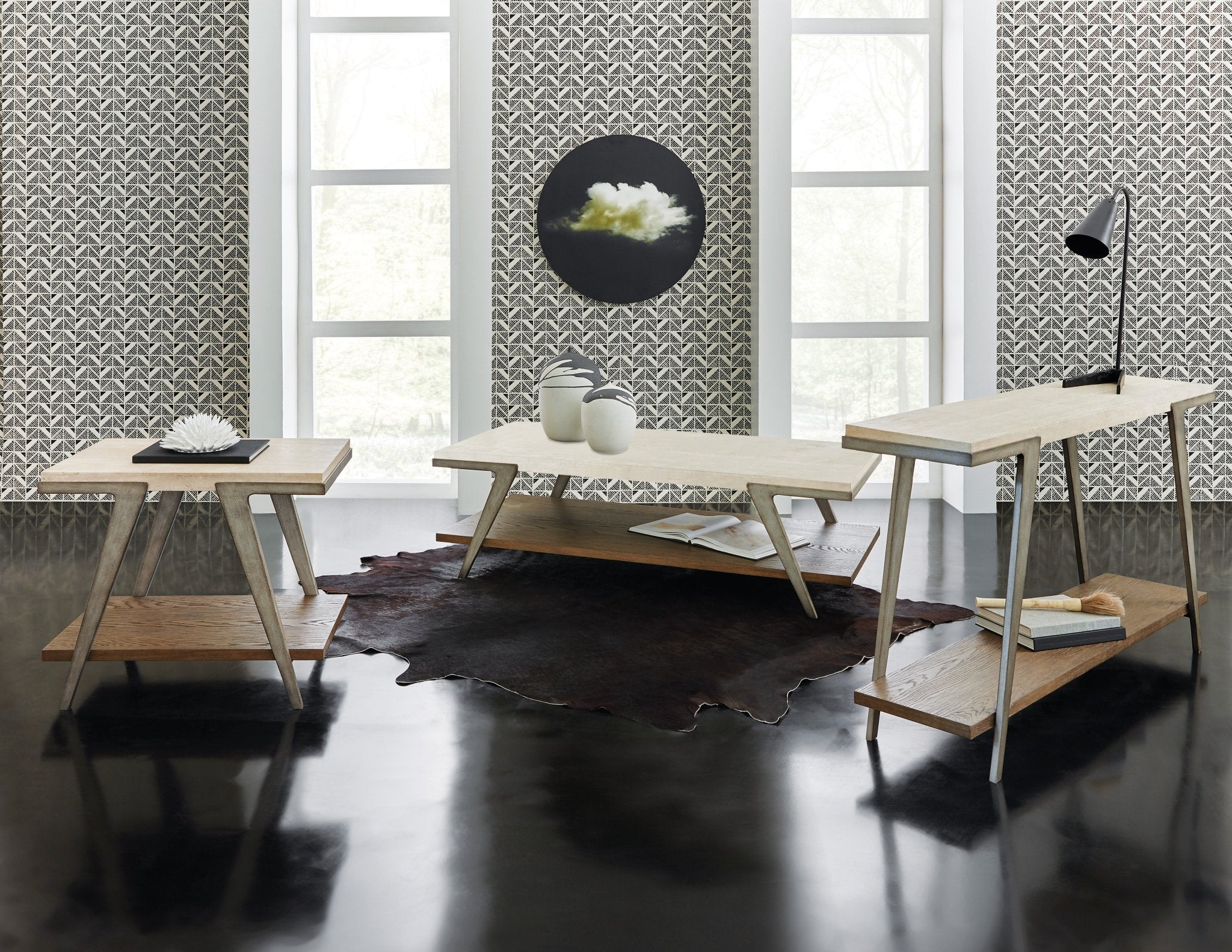 HookerCommerce & Market Boomerang Console Table