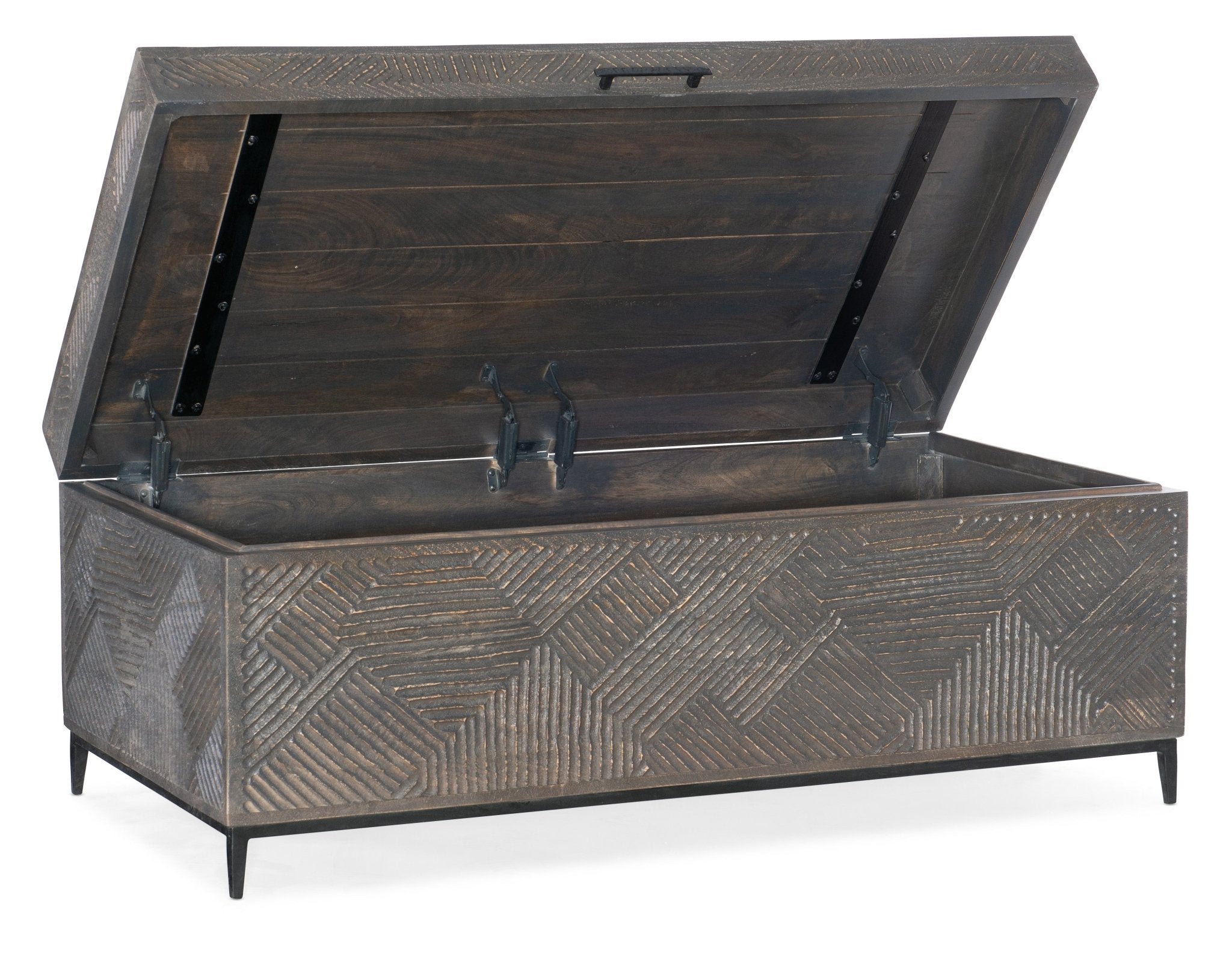 HookerCommerce & Market Carved Chest Cocktail Table