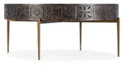 HookerCommerce & Market Carved Round Cocktail Table