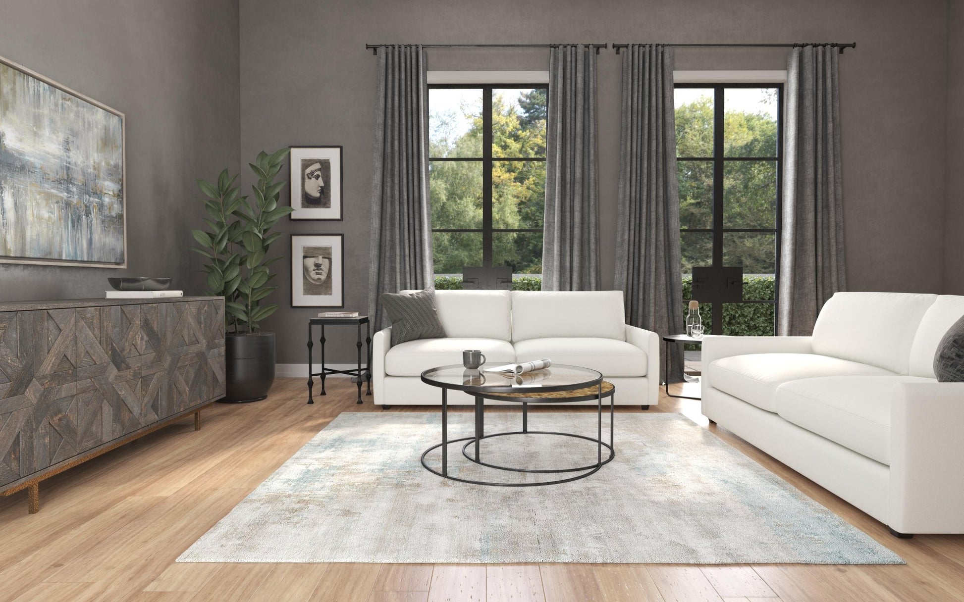 HookerCommerce & Market Chatham Nesting Cocktail Tables