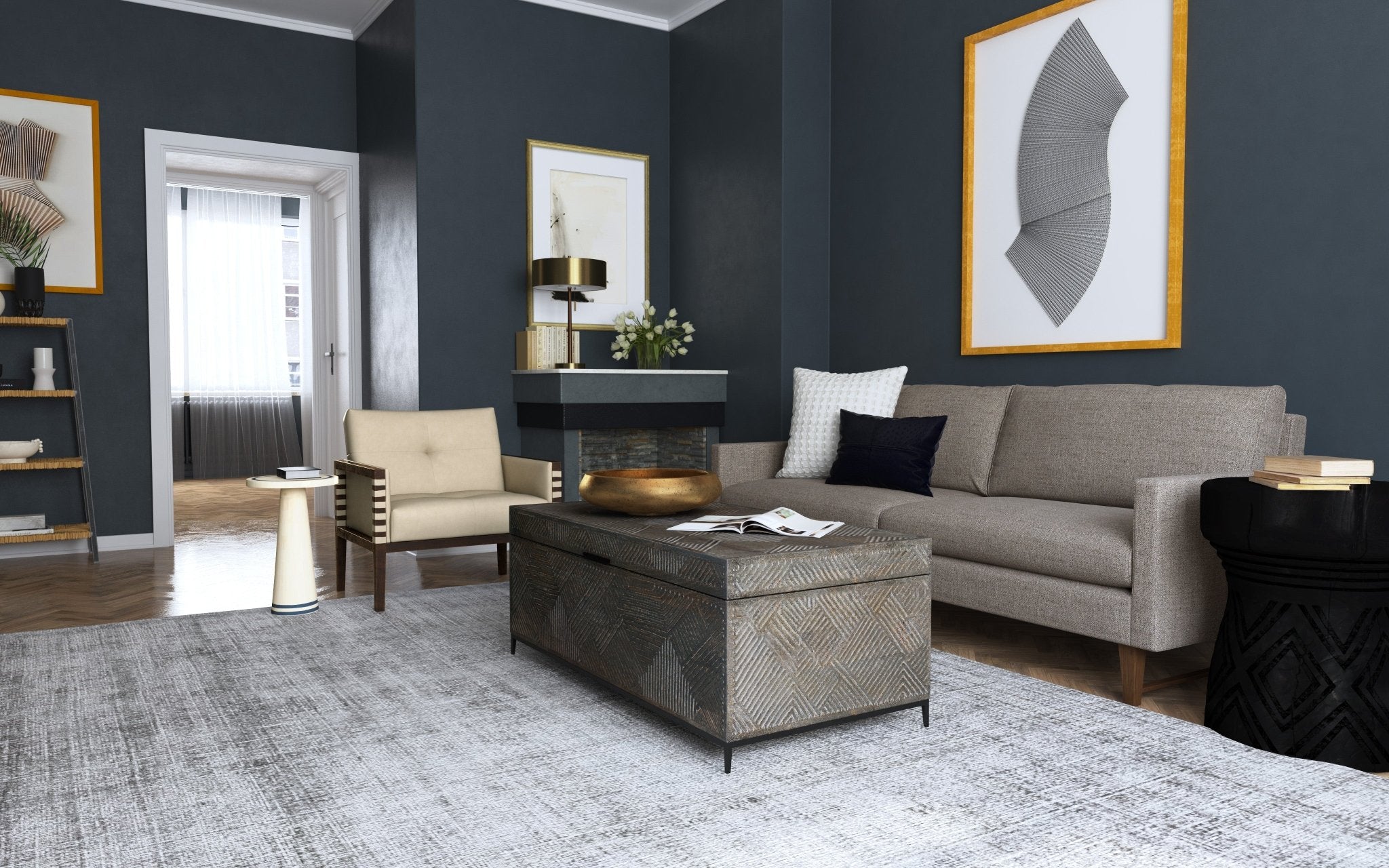 HookerCommerce & Market Don't Be Blue Bone Spot Table