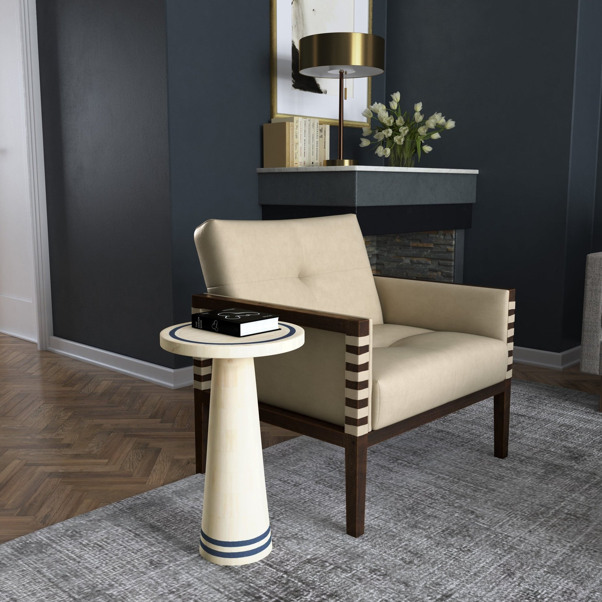 HookerCommerce & Market Don't Be Blue Bone Spot Table