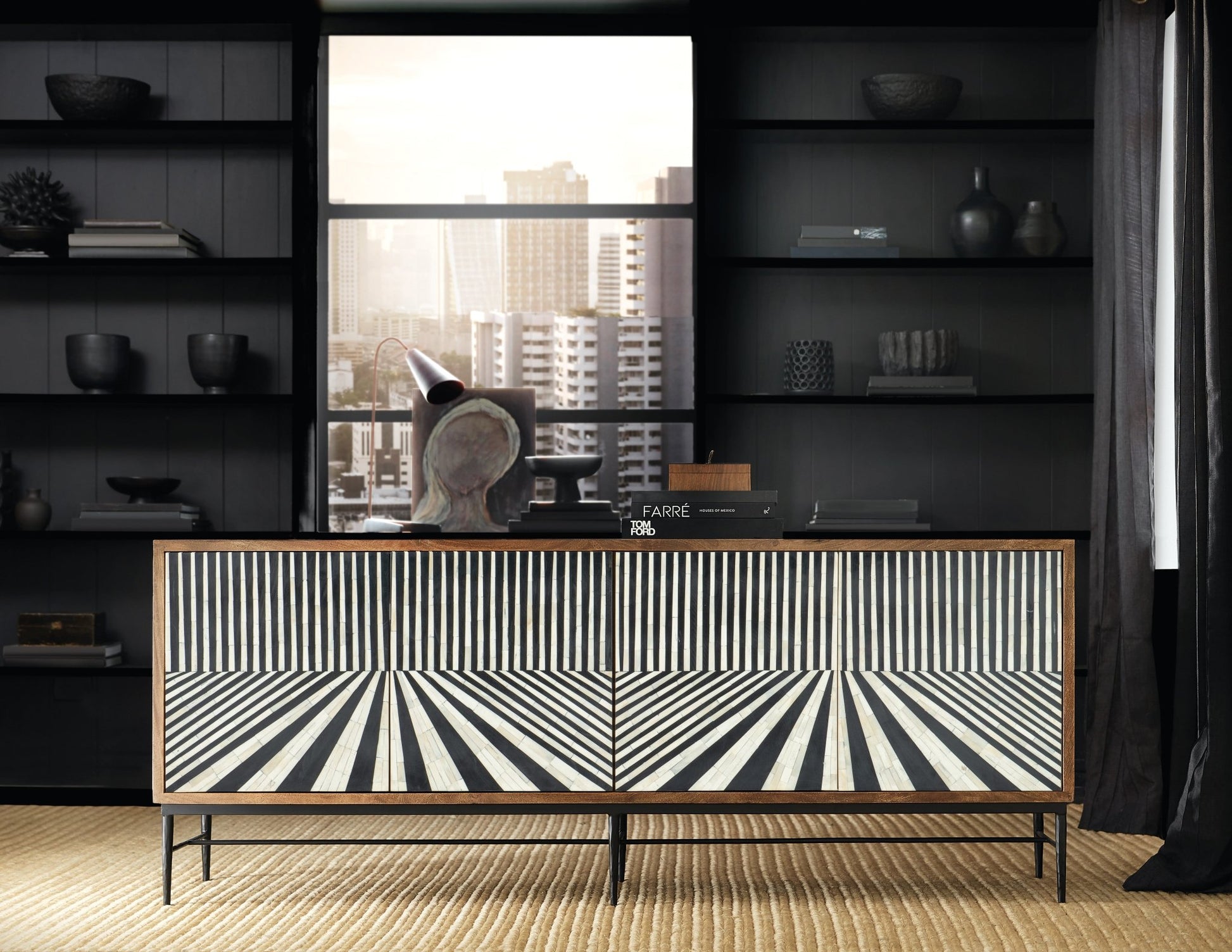 HookerCommerce & Market Linear Perspective Credenza