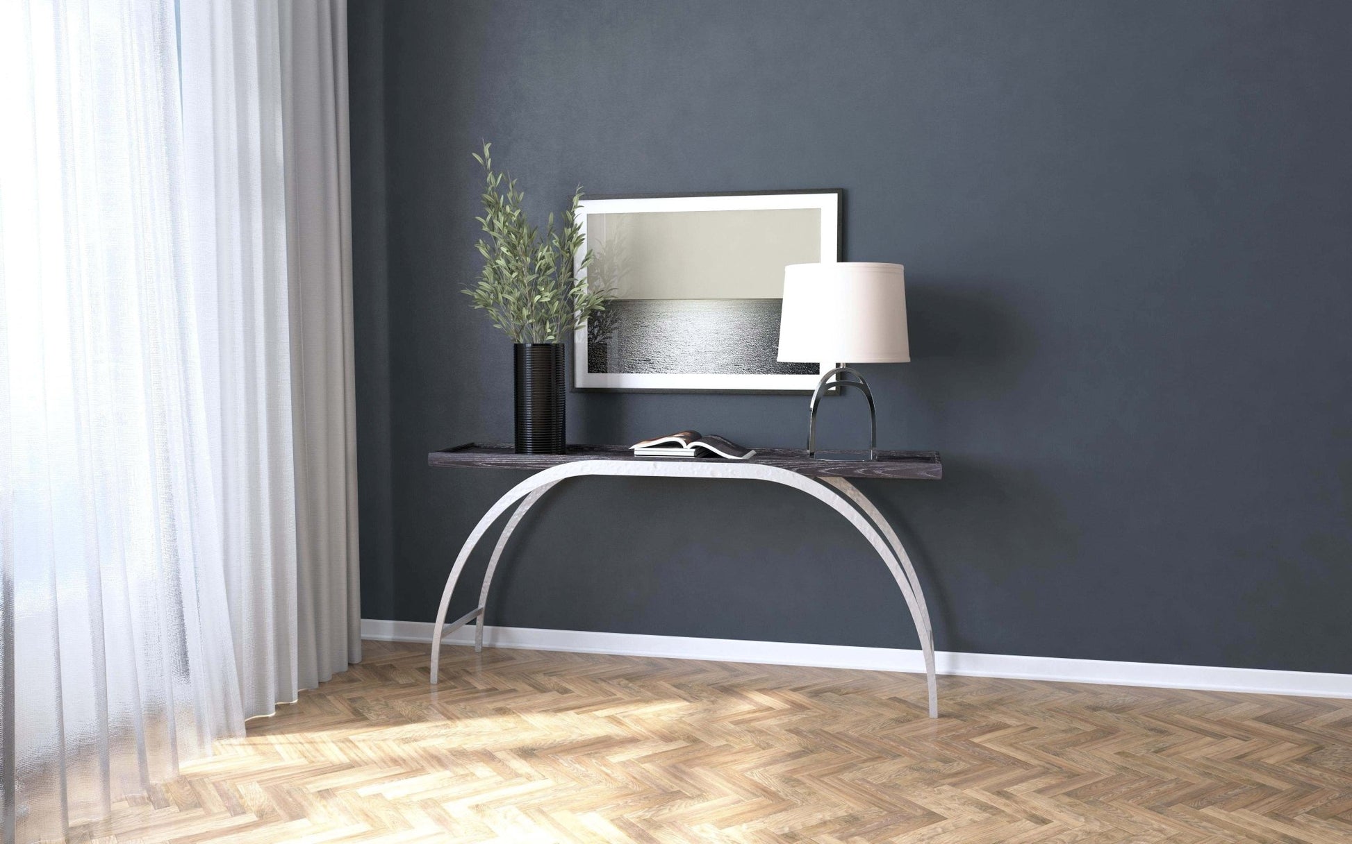 HookerCommerce & Market Metal and Wood Console