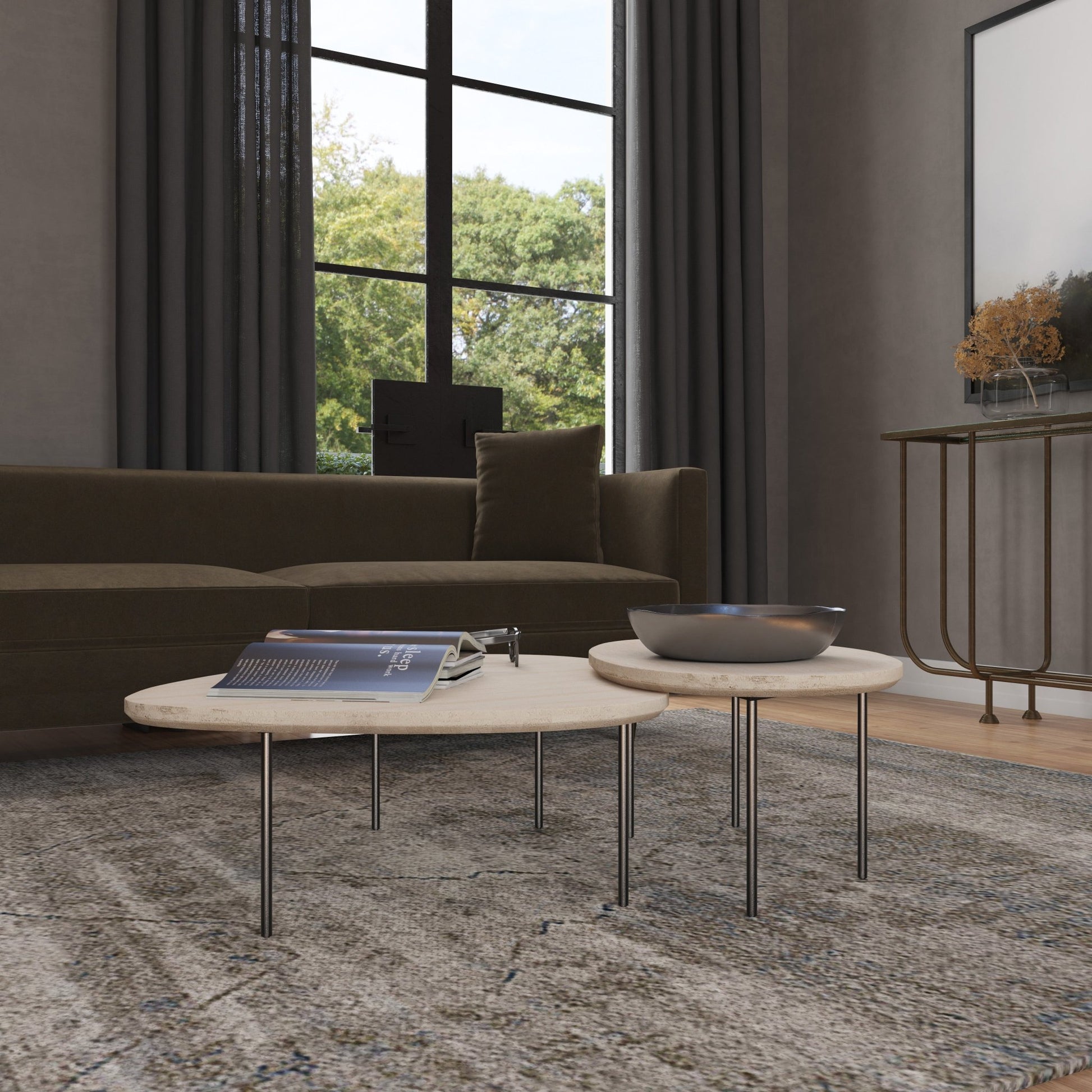 HookerCommerce & Market Nesting Cocktail Table
