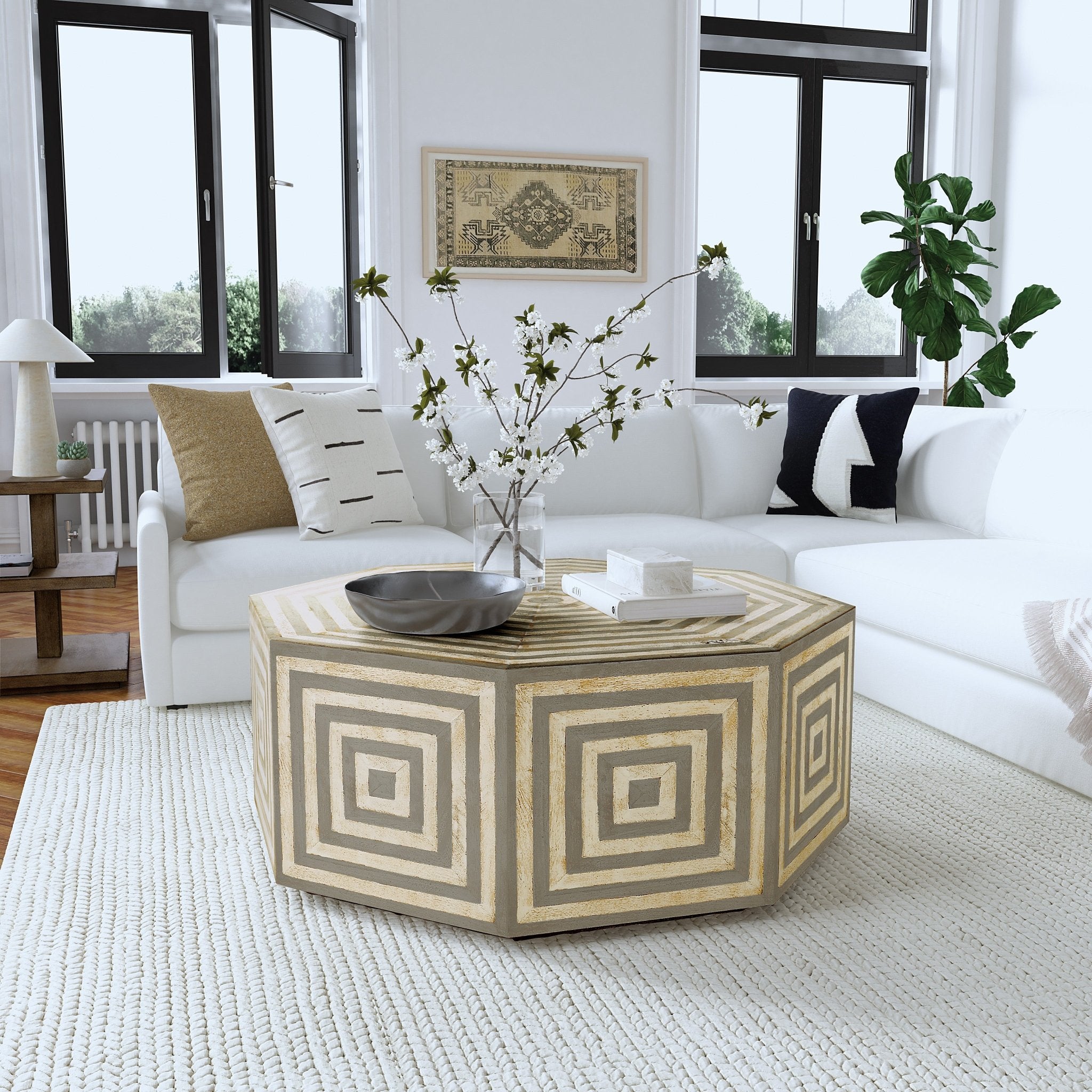 HookerCommerce & Market Octagonal Cocktail Table