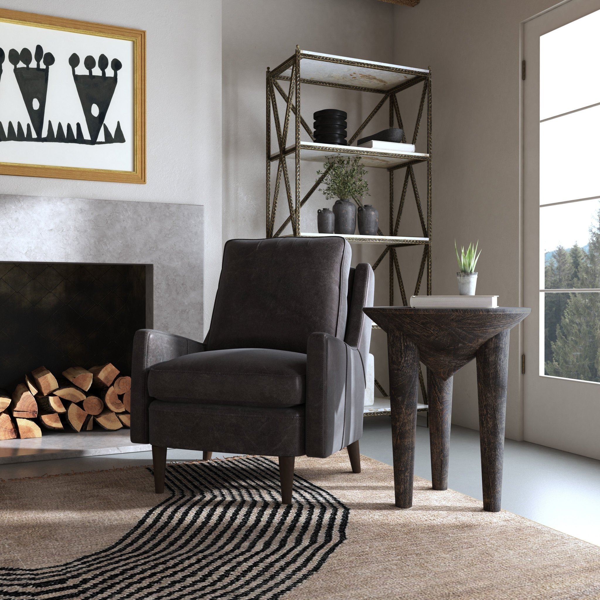 HookerCommerce & Market Pyramid Side Table