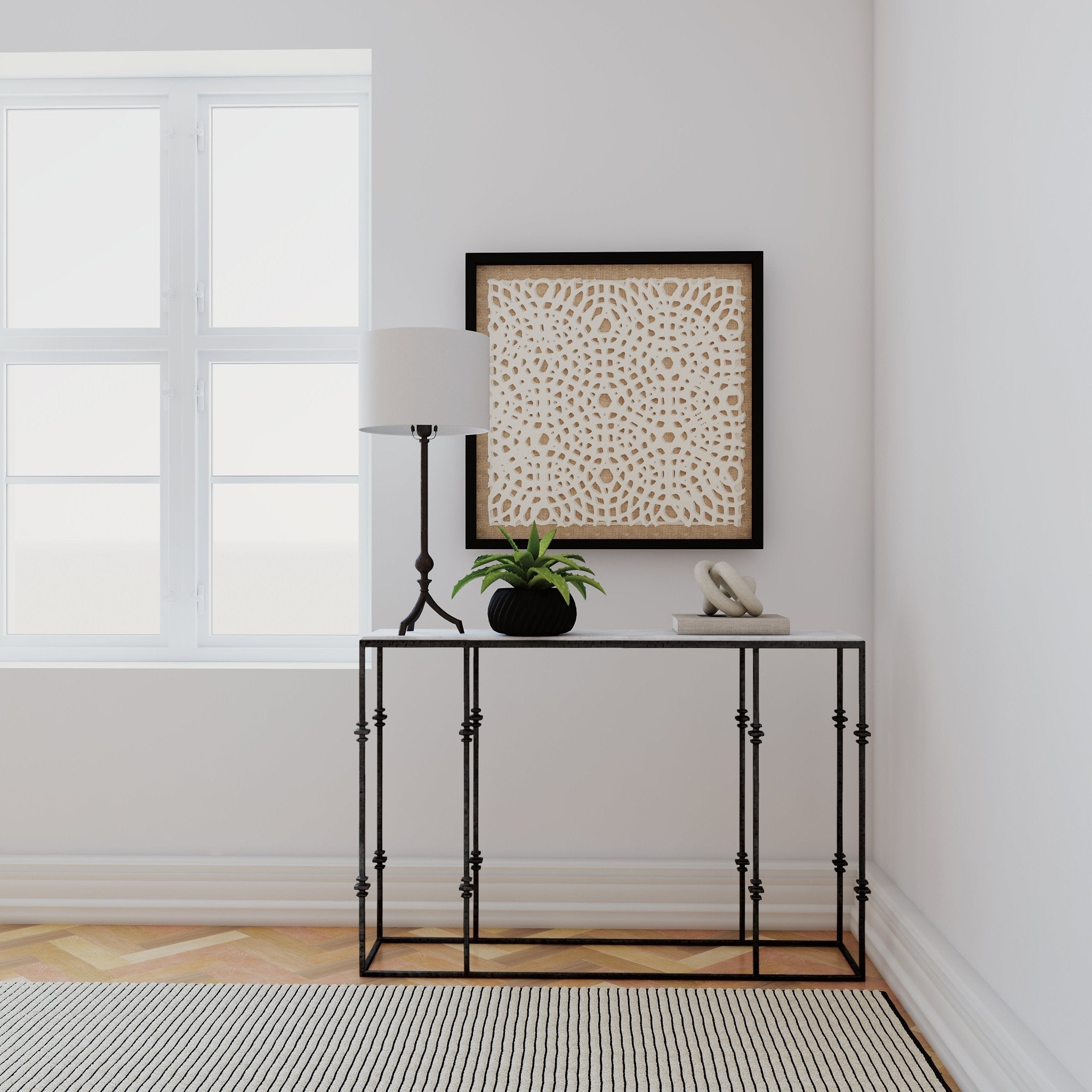 HookerCommerce & Market Small Stone and Metal Console