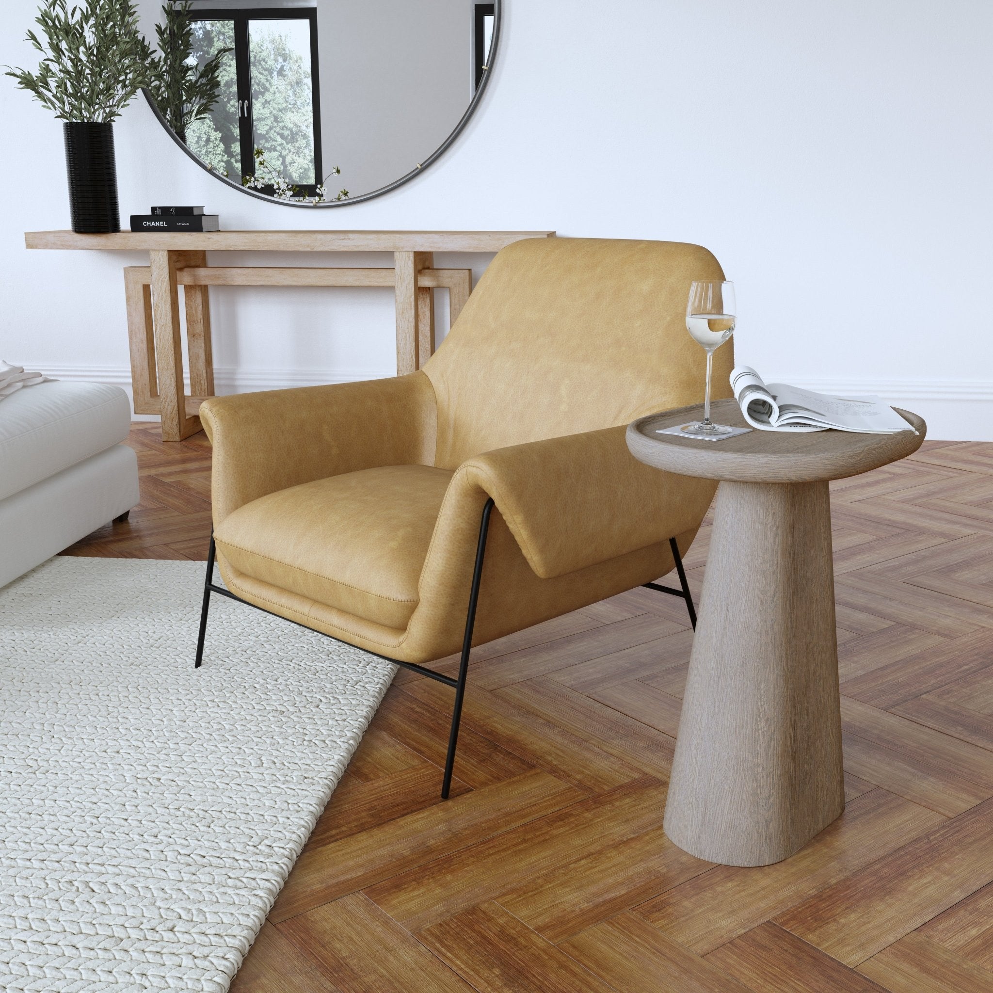 HookerCommerce & Market Wood Spot Table