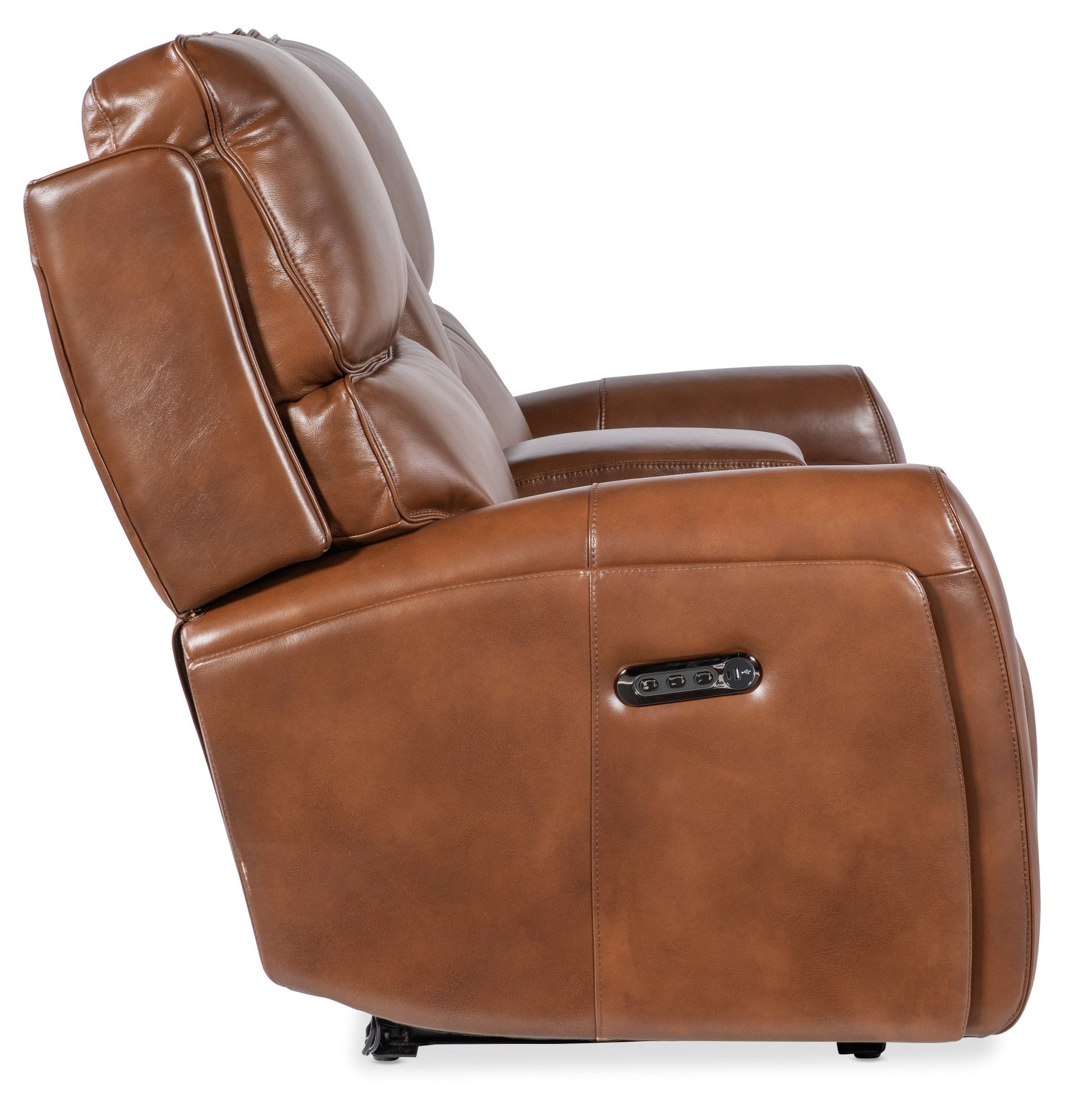 HookerCrosby Zero Gravity Power Console Loveseat with Power Headrest and Lumbar