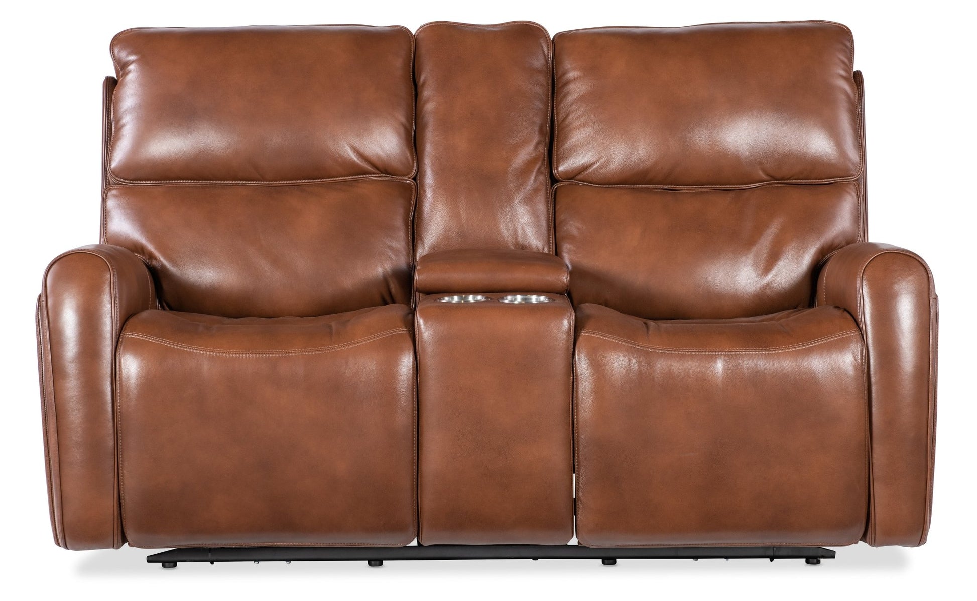 HookerCrosby Zero Gravity Power Console Loveseat with Power Headrest and Lumbar