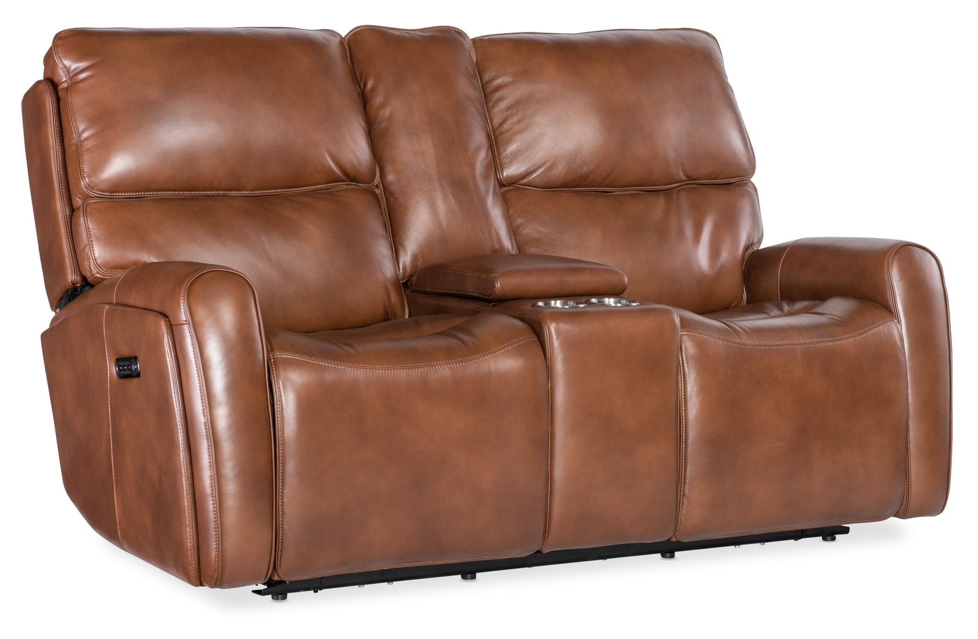 HookerCrosby Zero Gravity Power Console Loveseat with Power Headrest and Lumbar