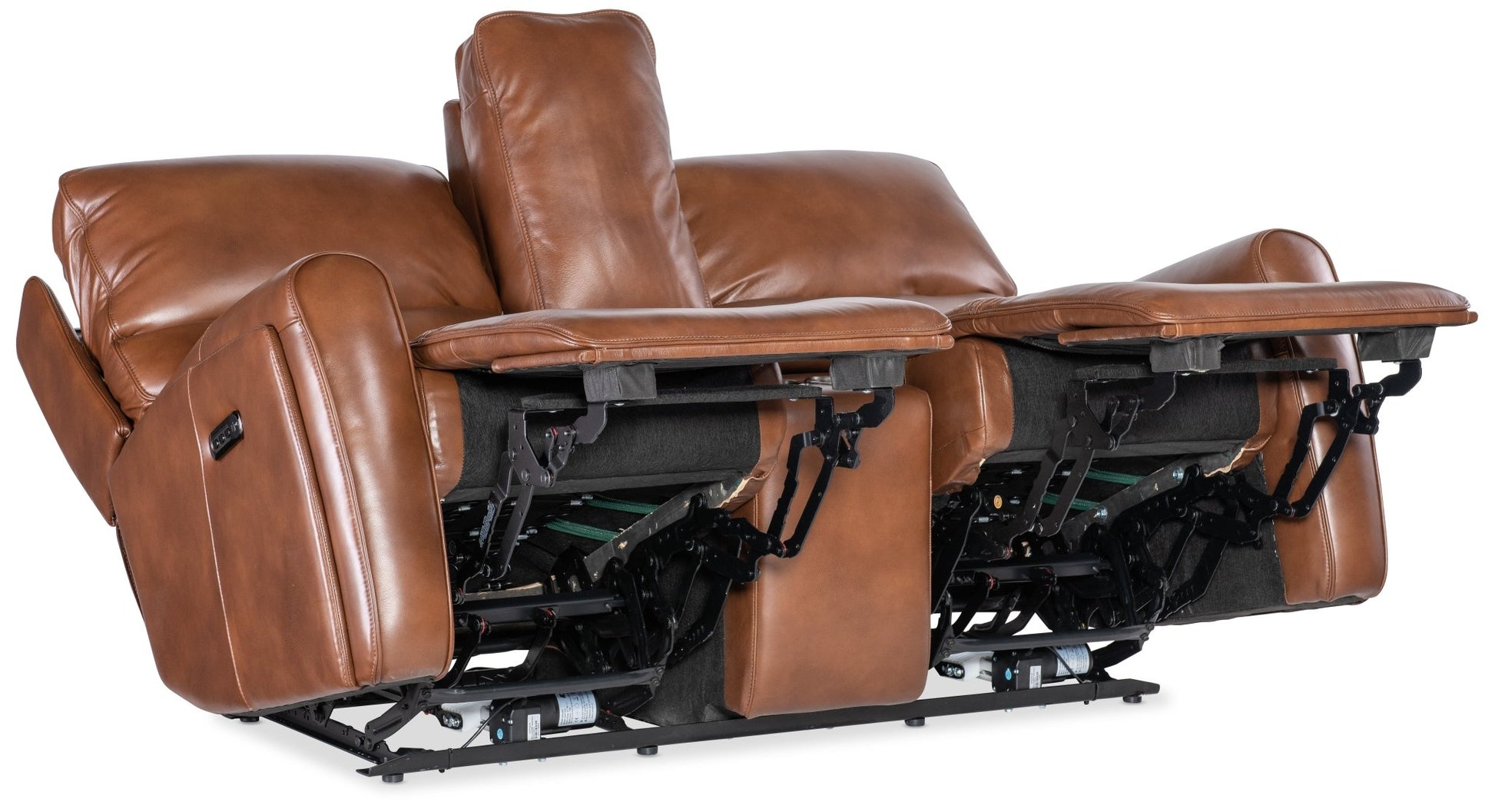 HookerCrosby Zero Gravity Power Console Loveseat with Power Headrest and Lumbar