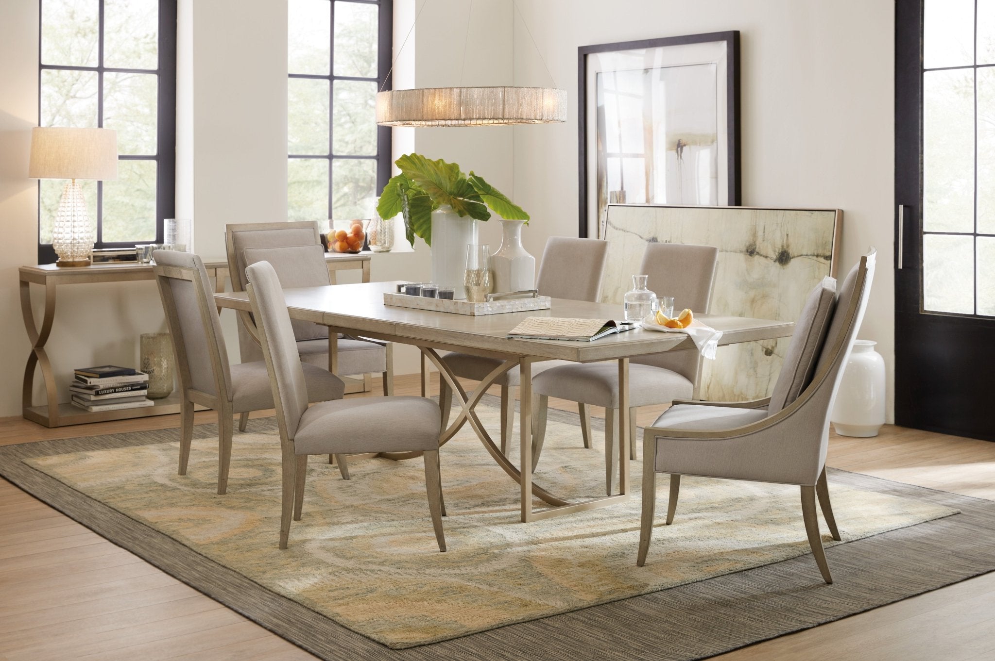 HookerElixir 80in Rectangular Dining Table with 1 - 20in Leaf