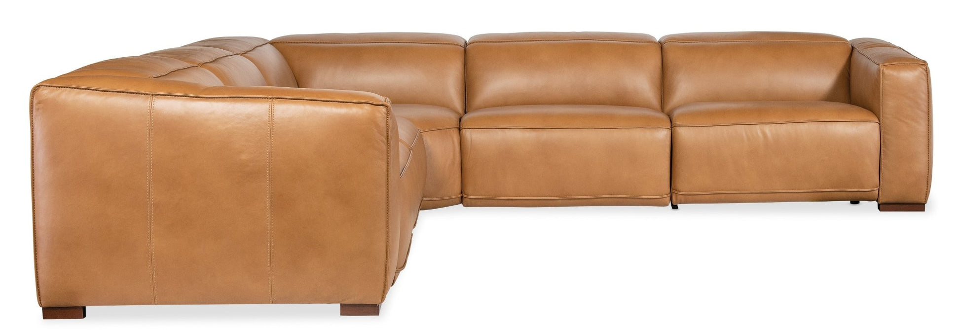 HookerFresco 5 Seat Sectional 4 - Power Recline & Power Headrest