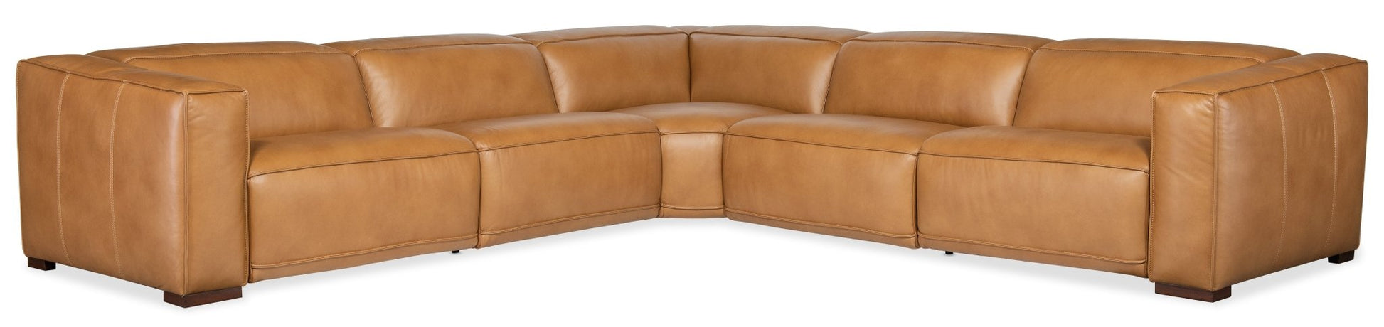HookerFresco 5 Seat Sectional with Power Recline & Power Headrest