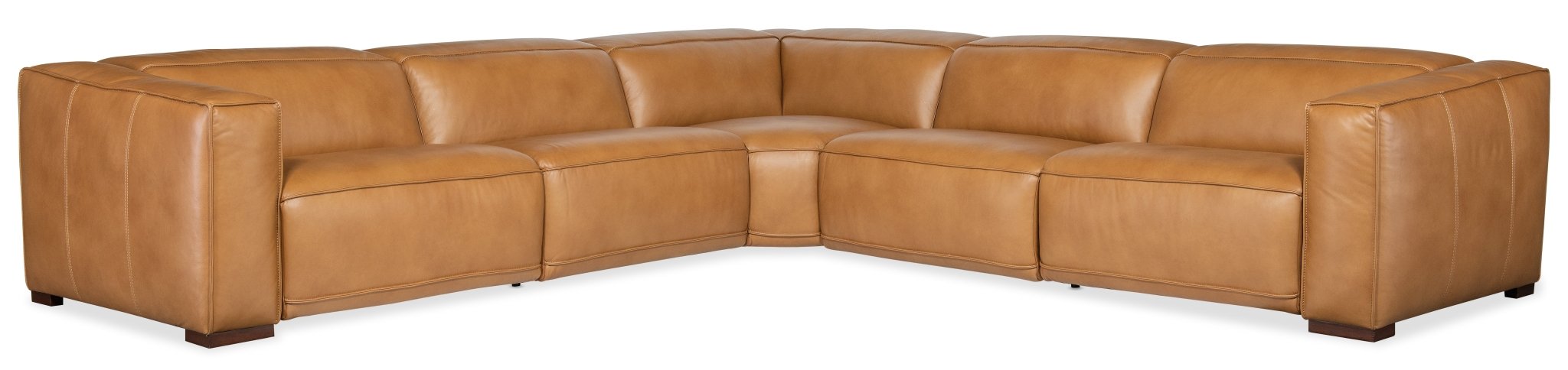 HookerFresco 5 Seat Sectional with Power Recline & Power Headrest