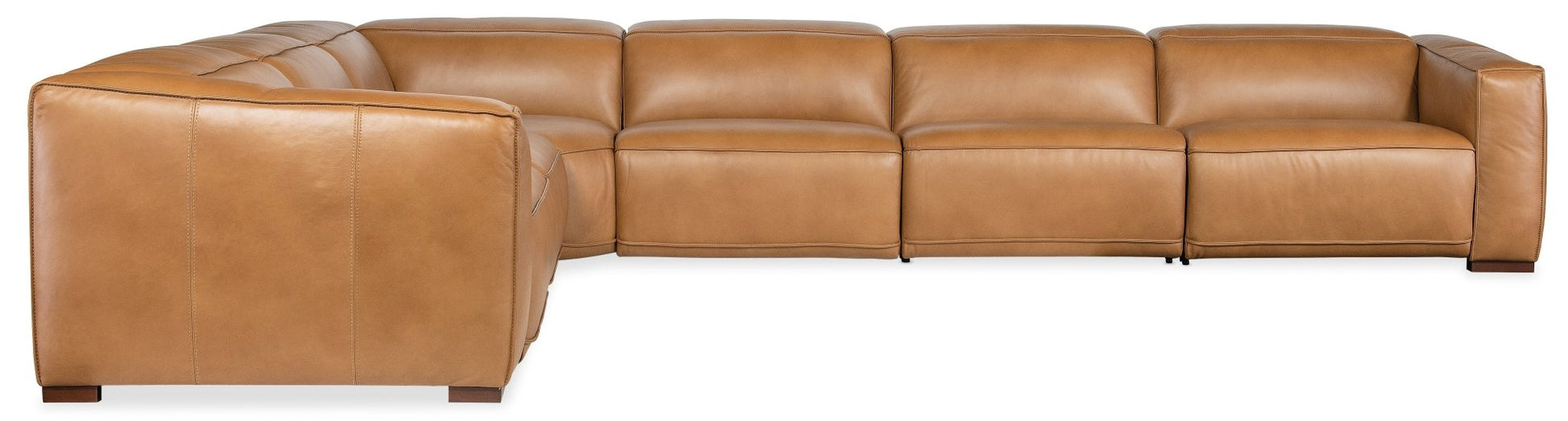 HookerFresco 6 Seat Sectional 4 - Power Recline & Power Headrest