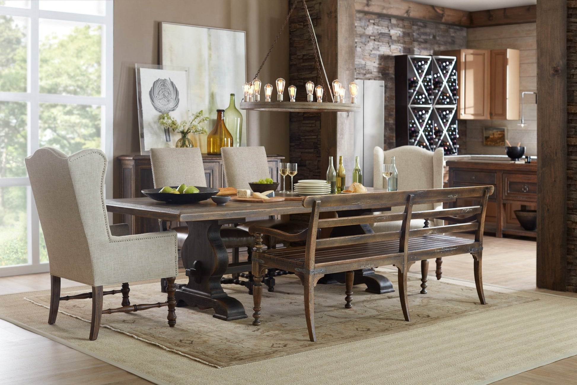 HookerHill Country Helotes Dining Bench