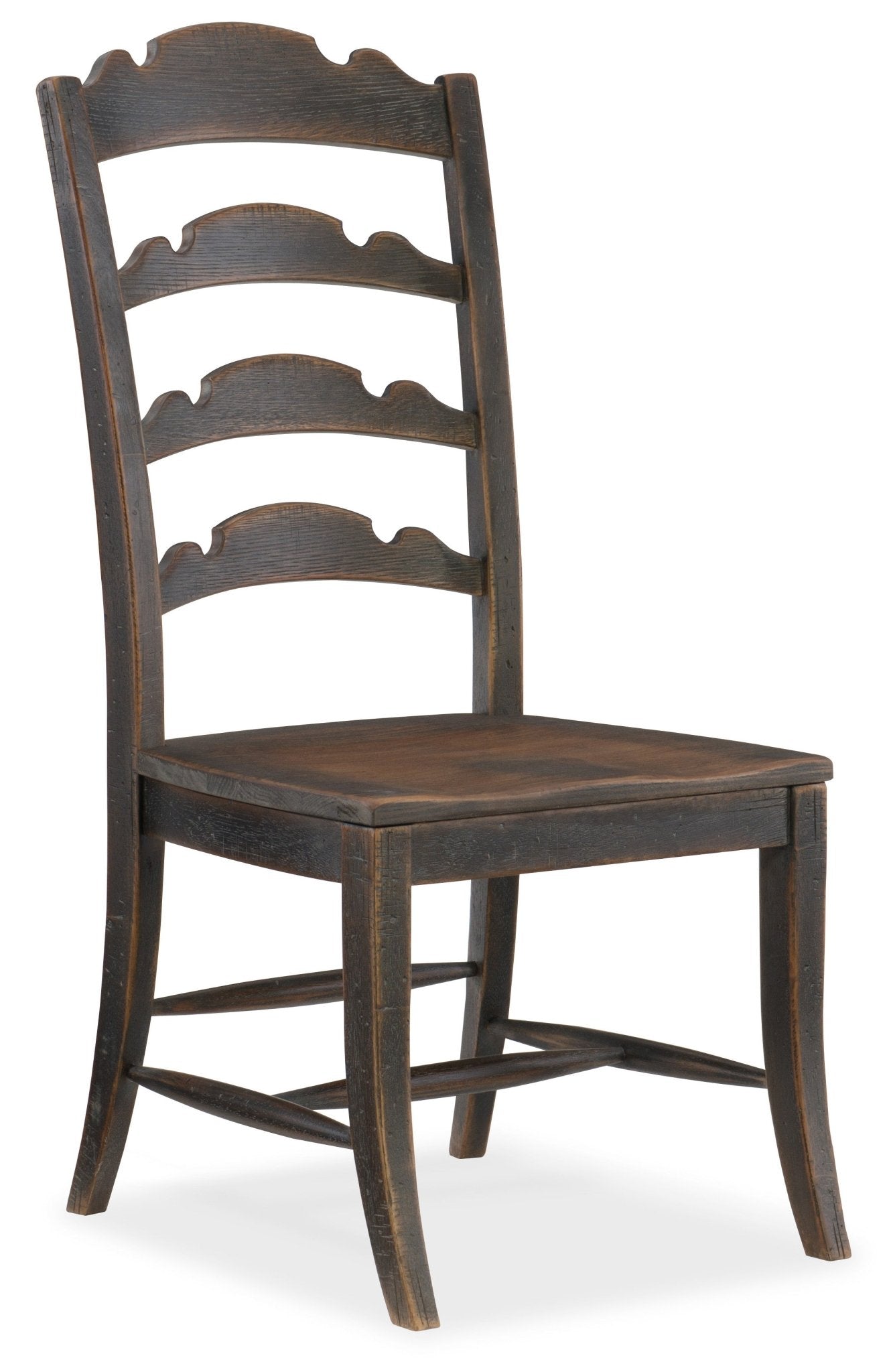 HookerHill Country Twin Sisters Ladderback Side Chair