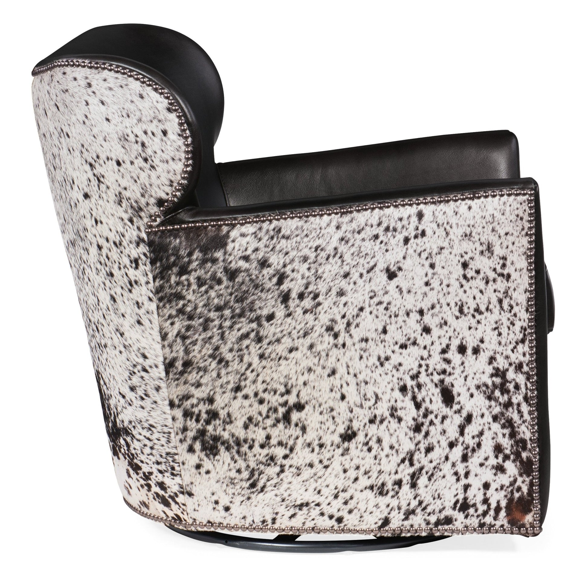 HookerKato Leather Swivel Chair with Salt Pepper HOH