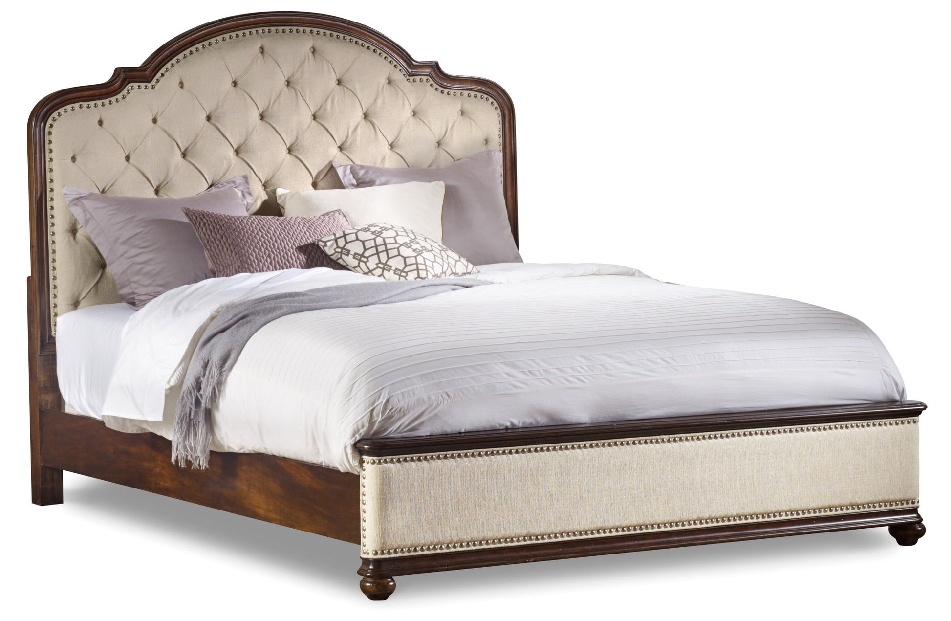 HookerLeesburg California King Upholstered Bed with Wood Rails
