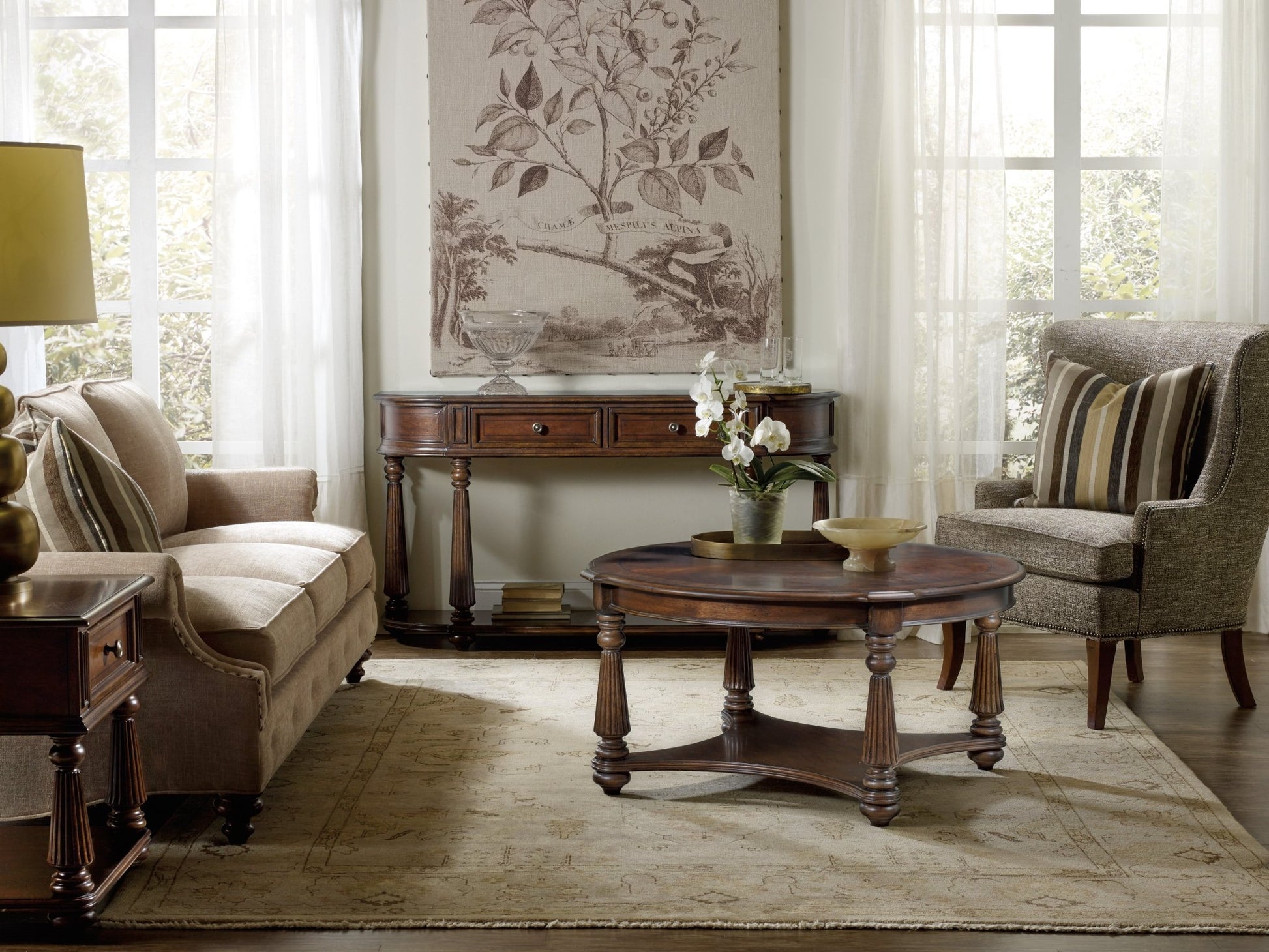 HookerLeesburg Demilune Hall Console