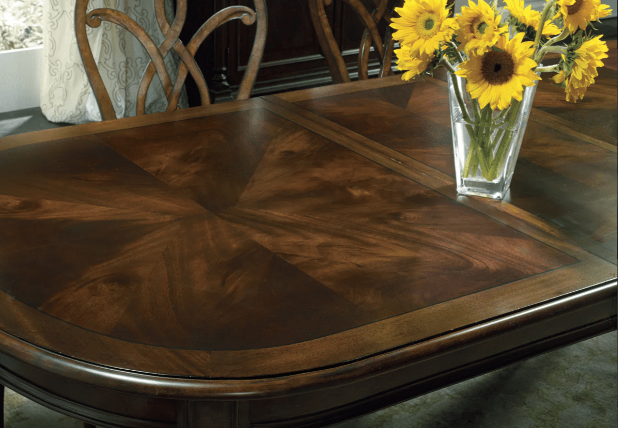 HookerLeesburg - Leg Table With Two 18" Leaves - Dark Brown