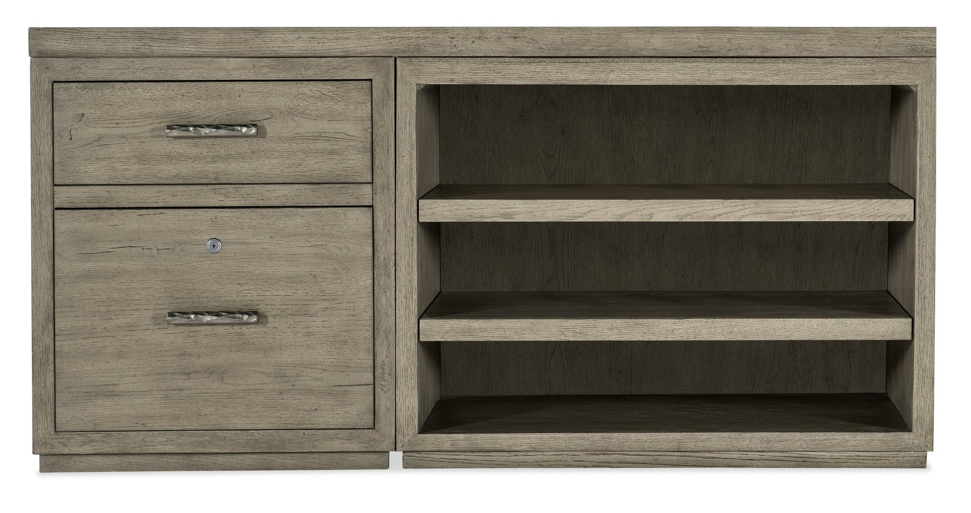 HookerLinville Falls 60" Credenza with File and Open Desk Cabinet