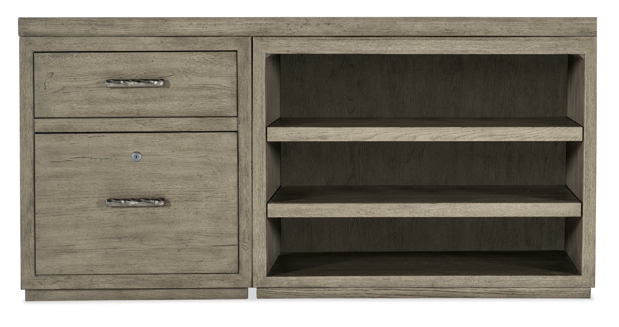HookerLinville Falls 60" Credenza with File and Open Desk Cabinet