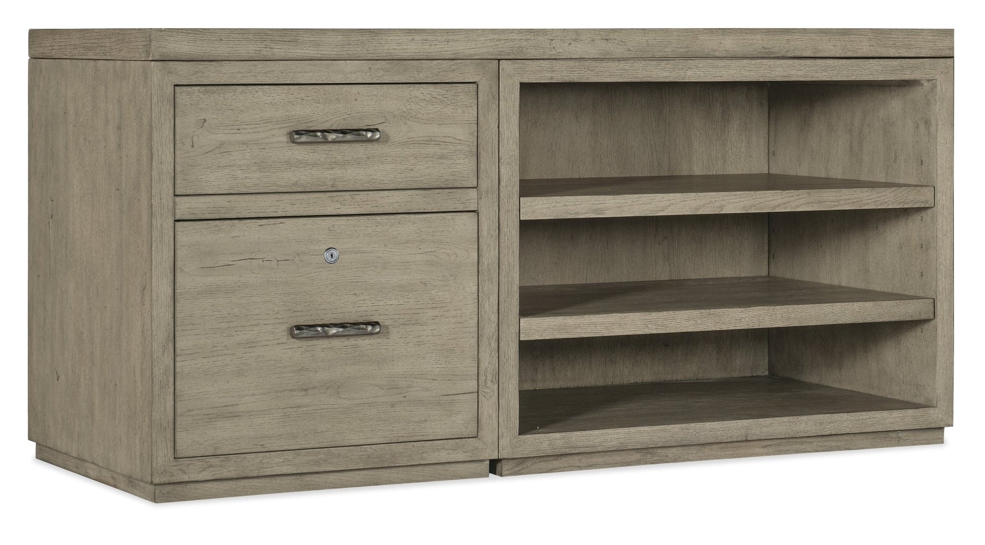 HookerLinville Falls 60" Credenza with File and Open Desk Cabinet
