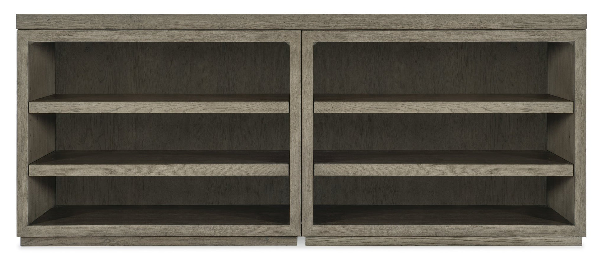 HookerLinville Falls 72" Credenza with Two Open Desk Cabinets