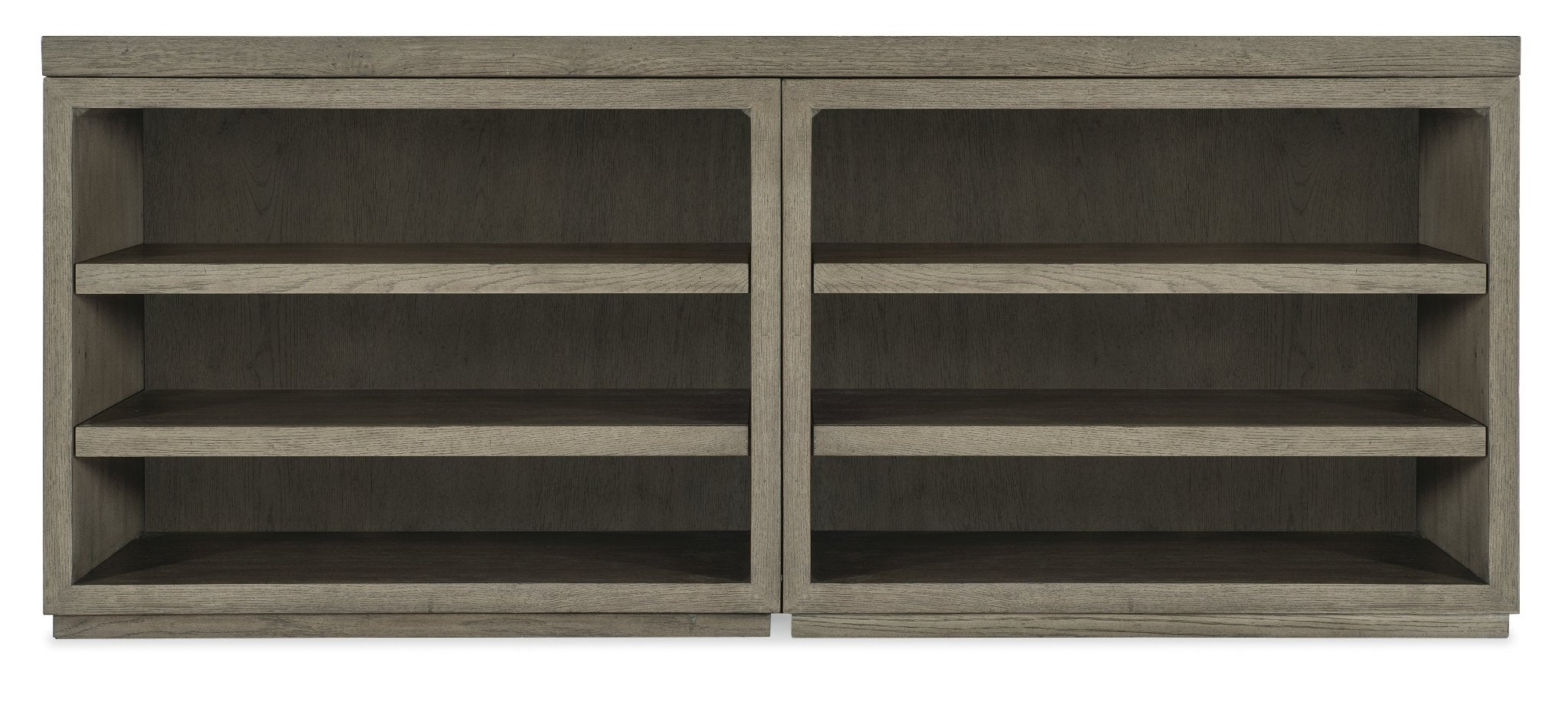 HookerLinville Falls 72" Credenza with Two Open Desk Cabinets